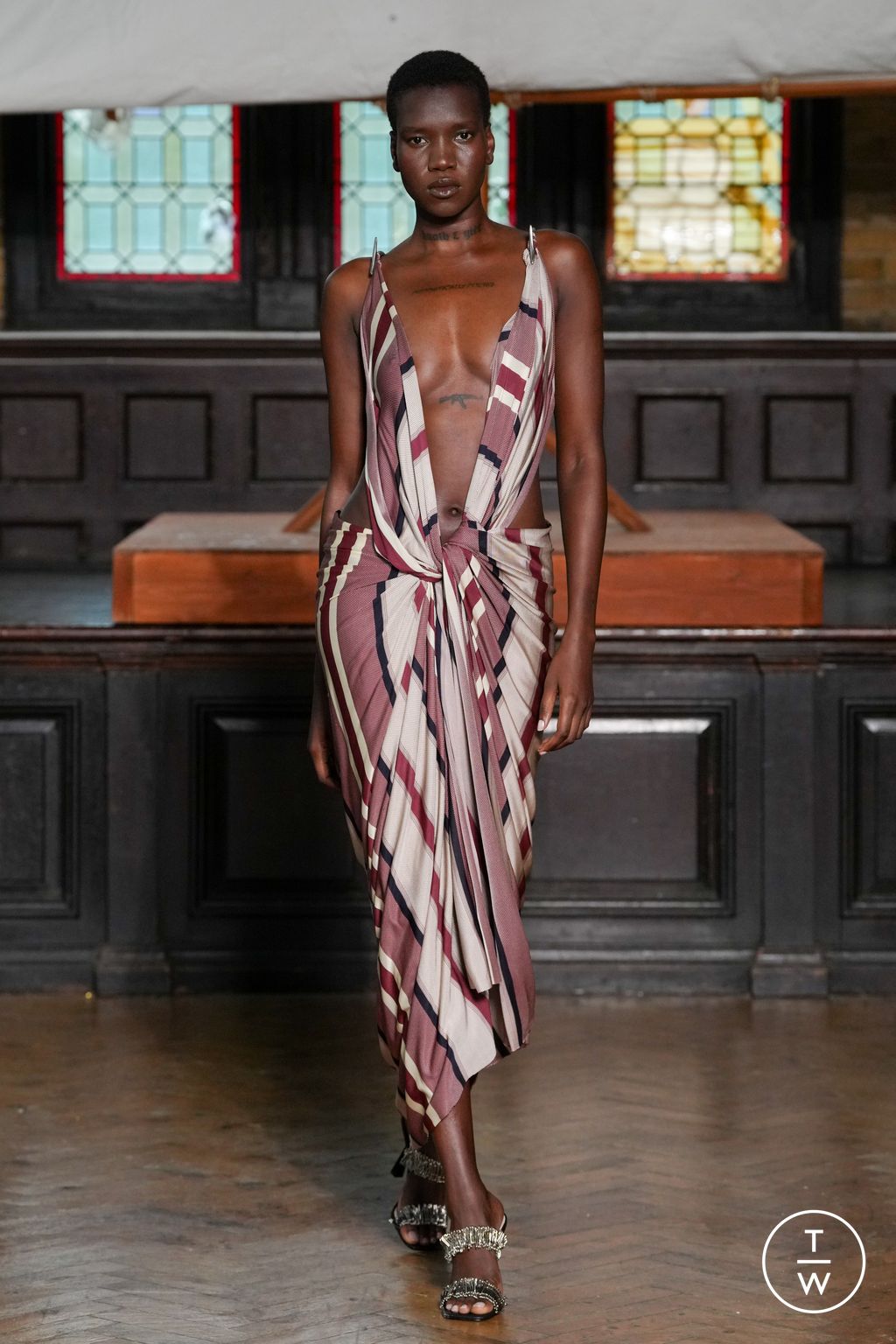 Fashion Week London Spring/Summer 2024 look 4 from the Jawara Alleyne collection 女装