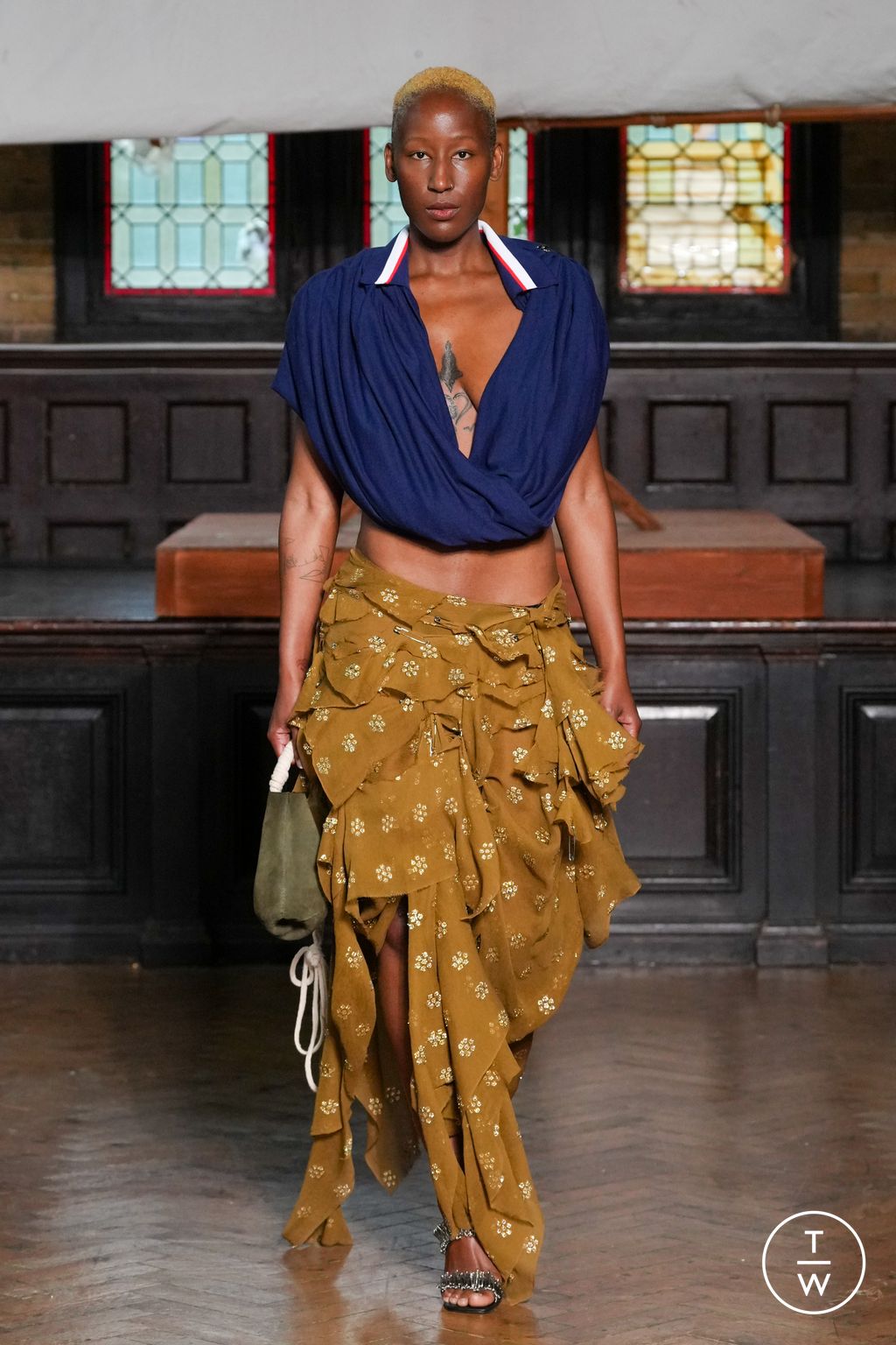 Fashion Week London Spring/Summer 2024 look 5 de la collection Jawara Alleyne womenswear