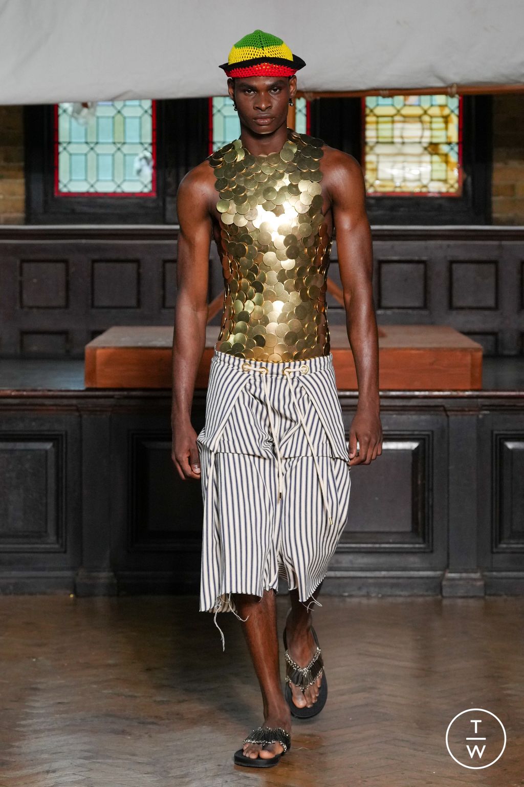 Fashion Week London Spring/Summer 2024 look 6 from the Jawara Alleyne collection 女装