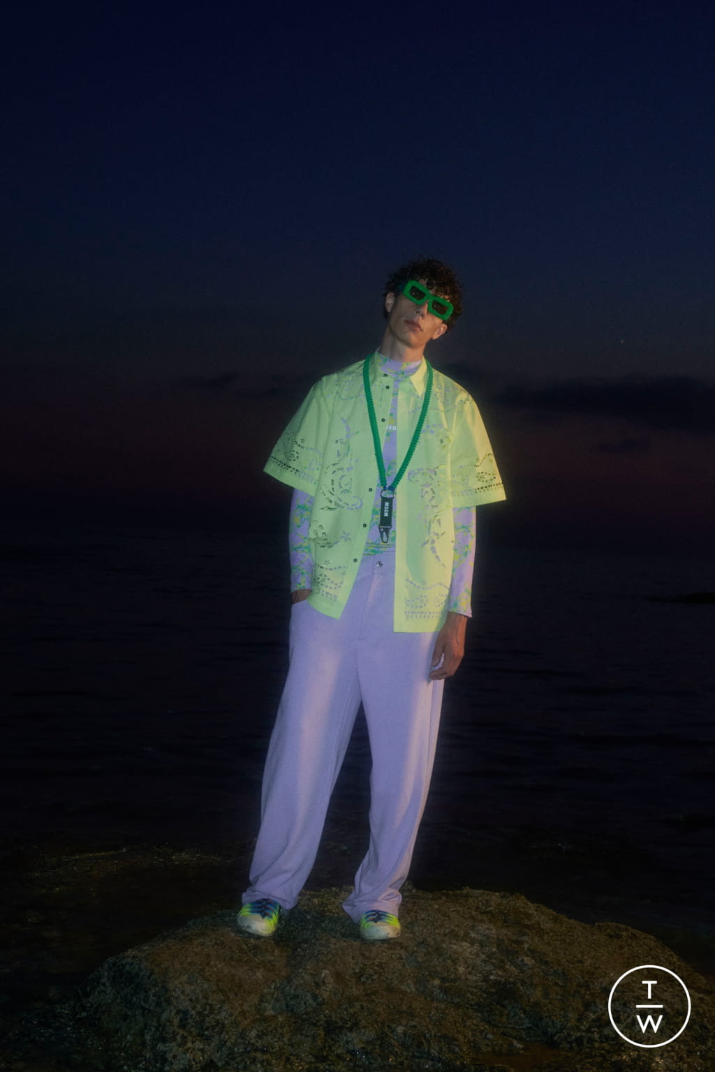Fashion Week Milan Spring/Summer 2022 look 29 from the MSGM collection 男装