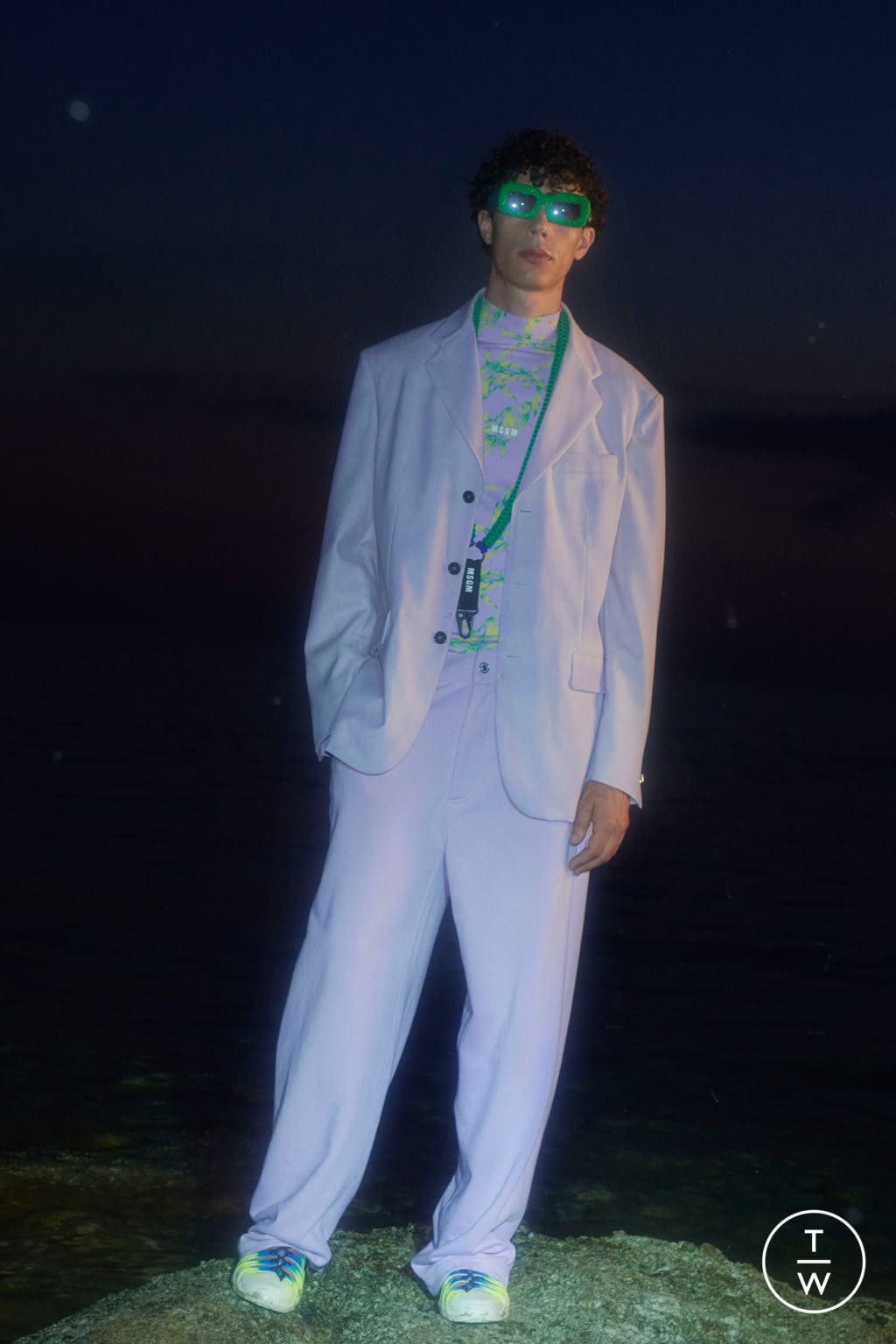 Fashion Week Milan Spring/Summer 2022 look 30 from the MSGM collection menswear