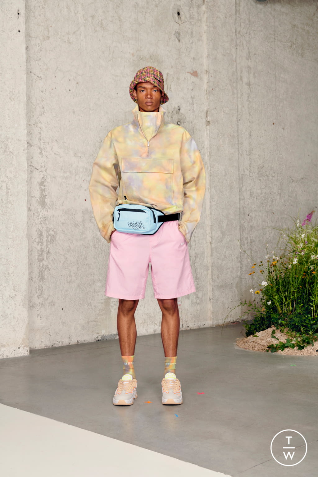 Fashion Week Milan Spring/Summer 2021 look 1 from the MSGM collection 男装