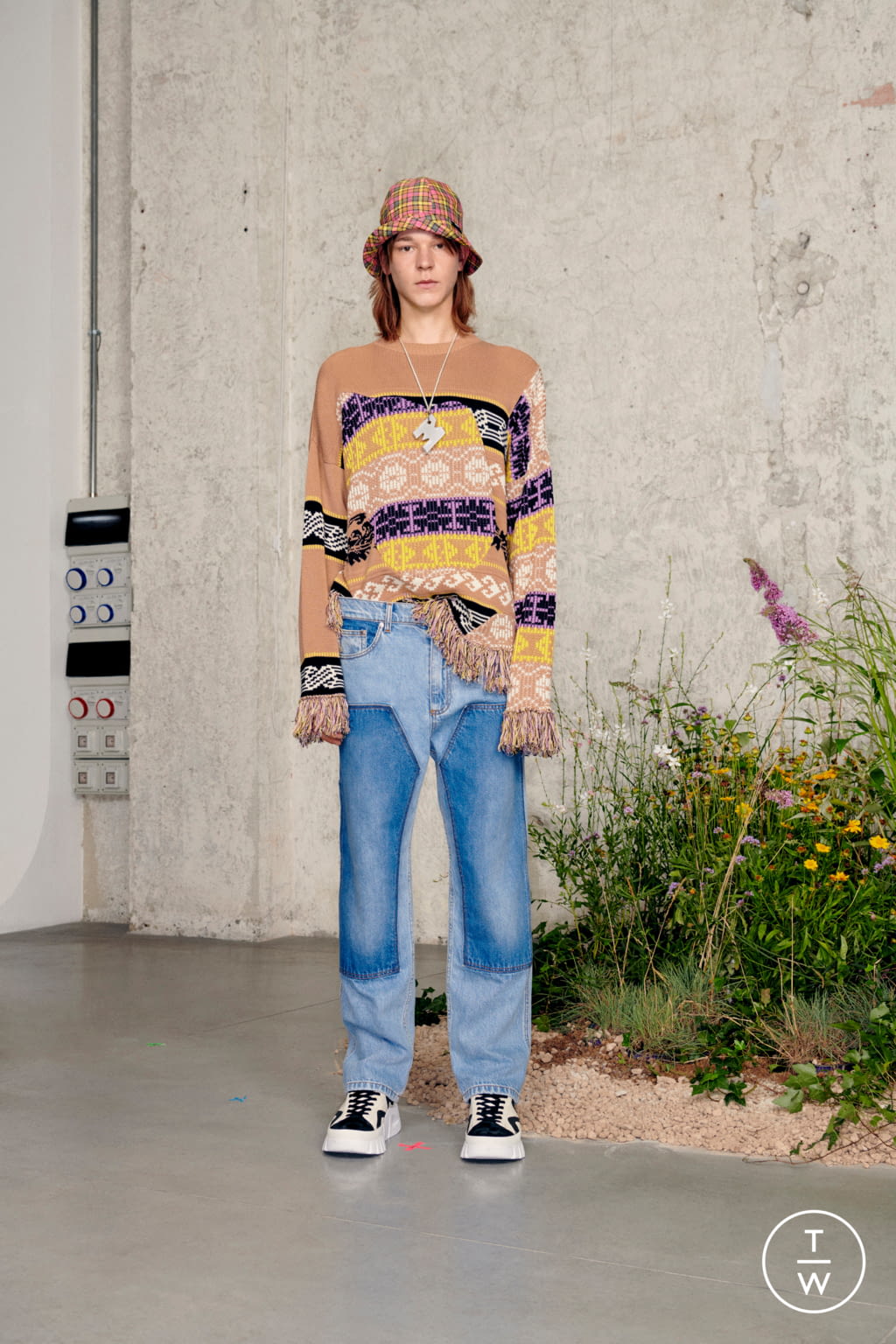Fashion Week Milan Spring/Summer 2021 look 2 from the MSGM collection 男装