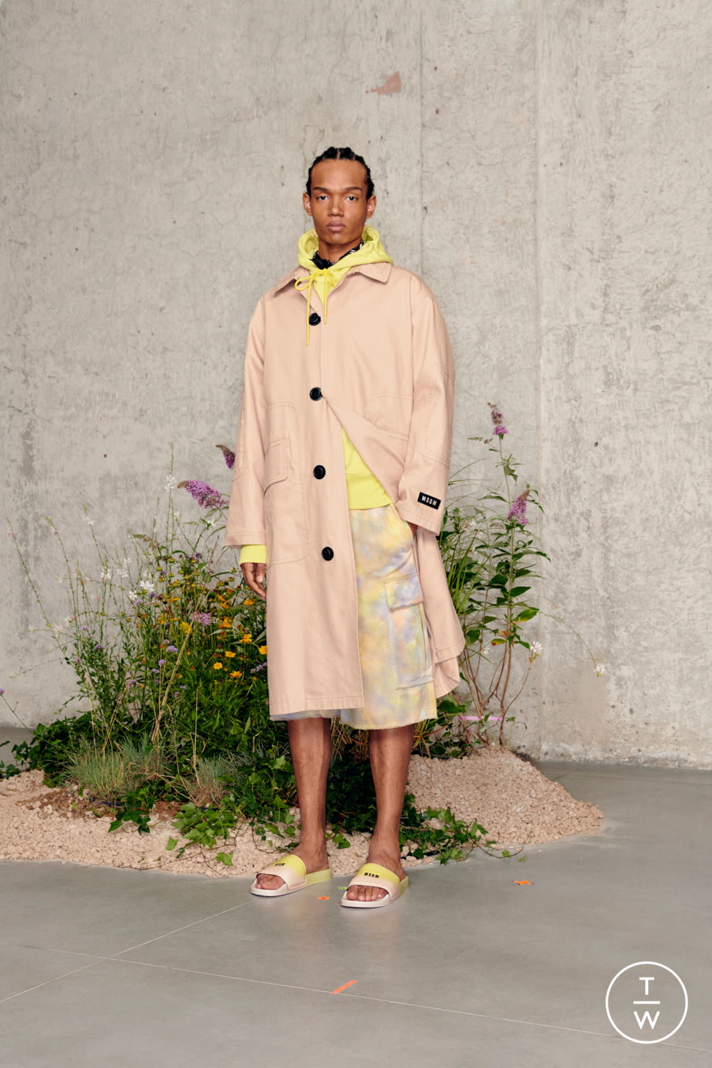 Fashion Week Milan Spring/Summer 2021 look 4 from the MSGM collection 男装