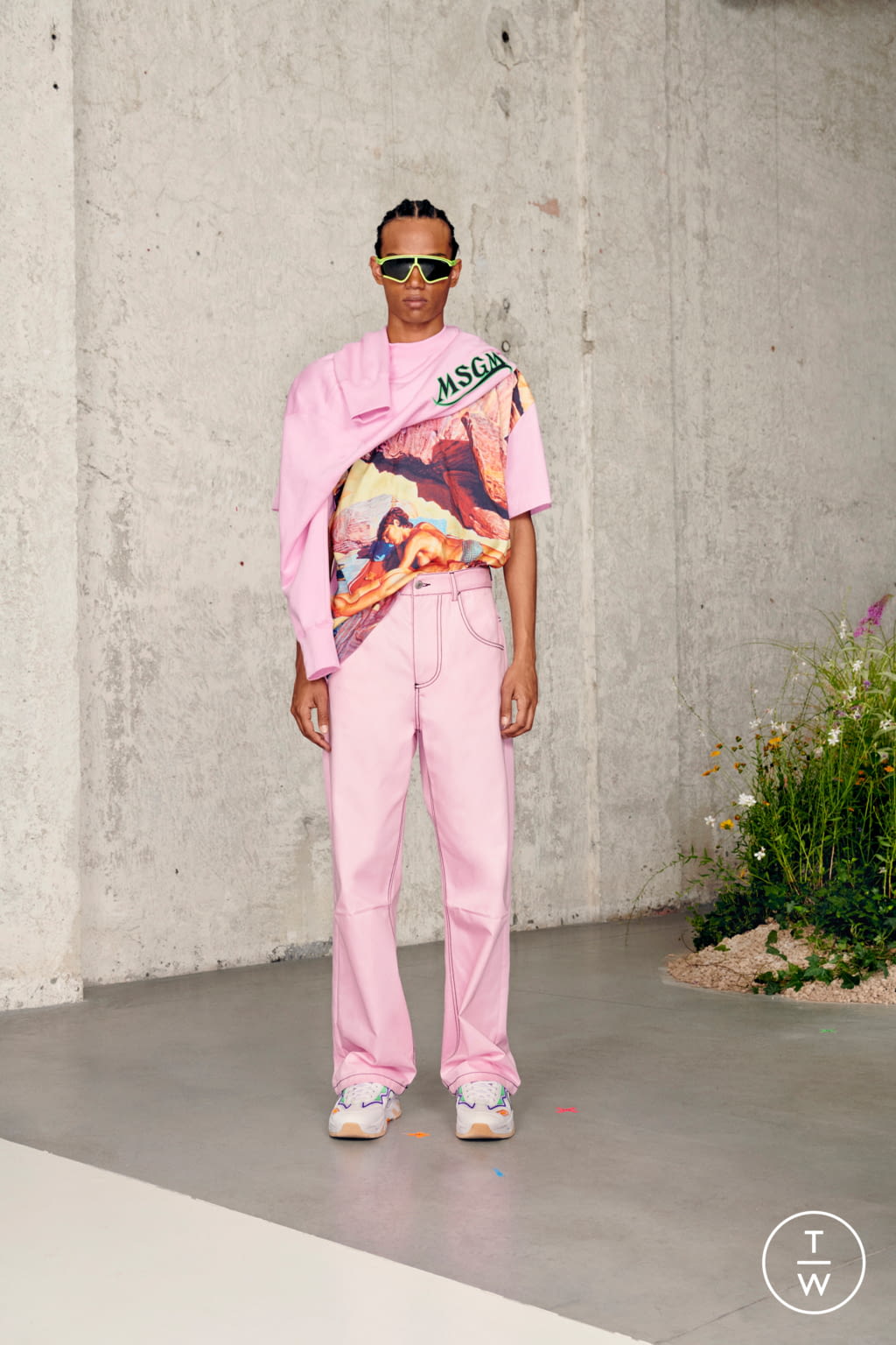 Fashion Week Milan Spring/Summer 2021 look 3 from the MSGM collection menswear