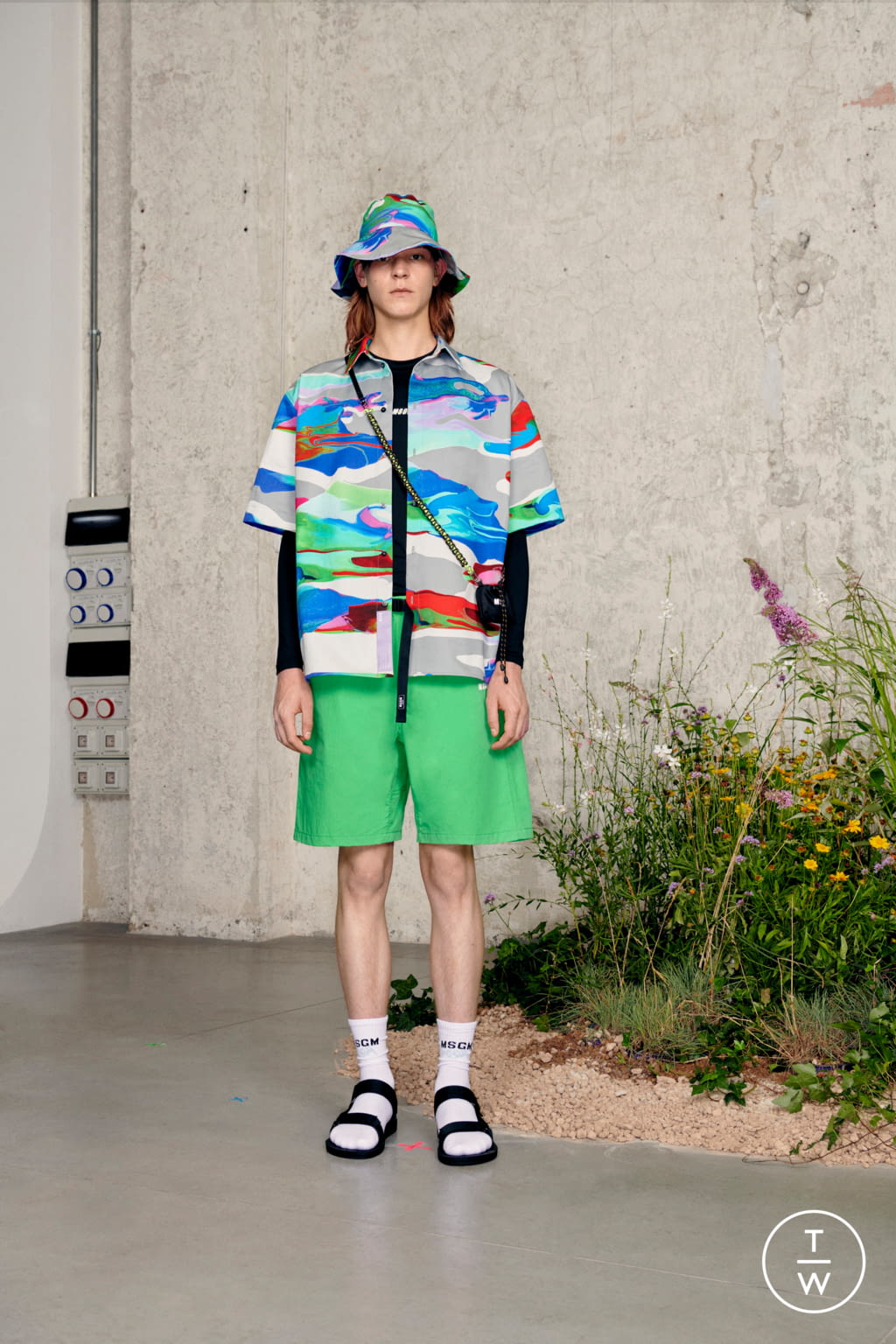 Fashion Week Milan Spring/Summer 2021 look 12 from the MSGM collection 男装