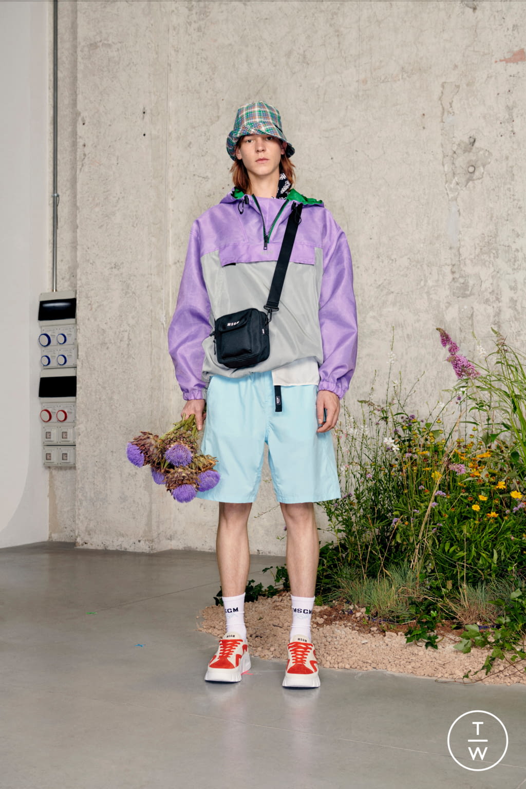 Fashion Week Milan Spring/Summer 2021 look 20 from the MSGM collection menswear