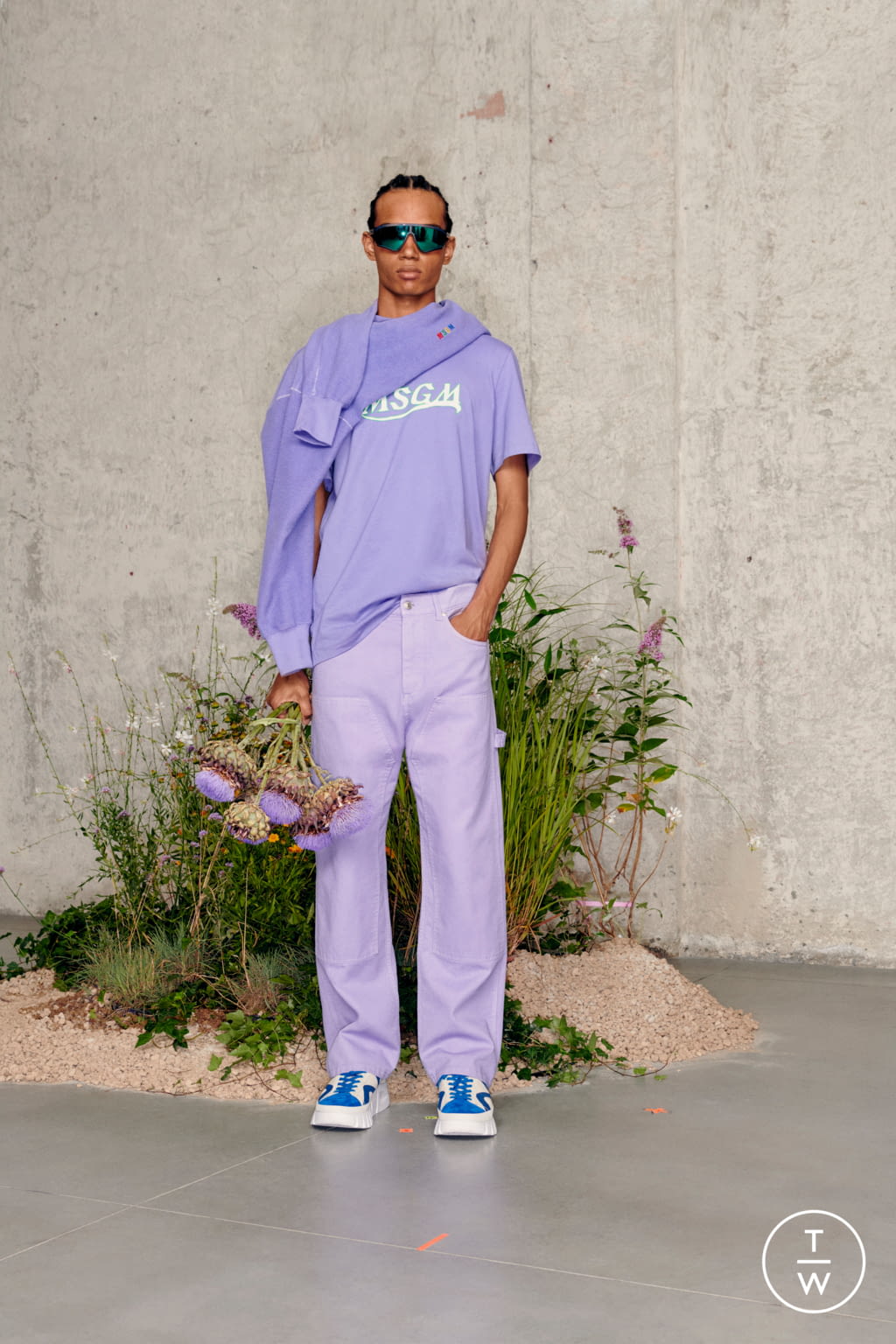 Fashion Week Milan Spring/Summer 2021 look 23 from the MSGM collection 男装