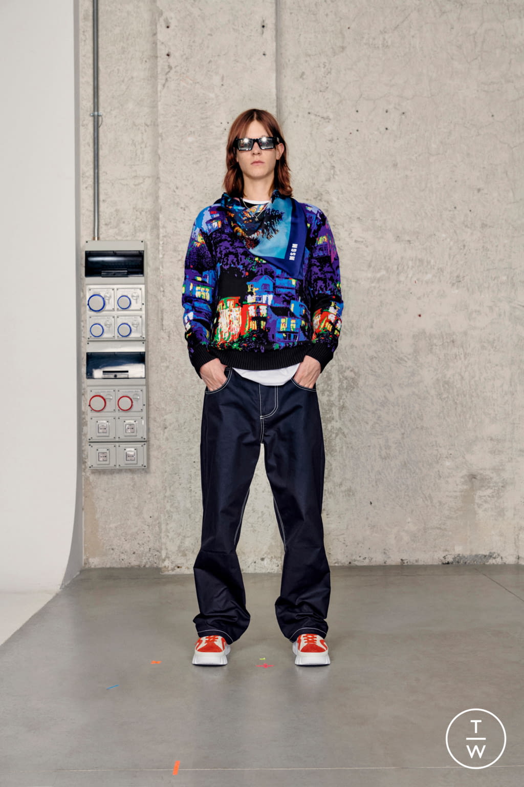 Fashion Week Milan Spring/Summer 2021 look 26 from the MSGM collection menswear