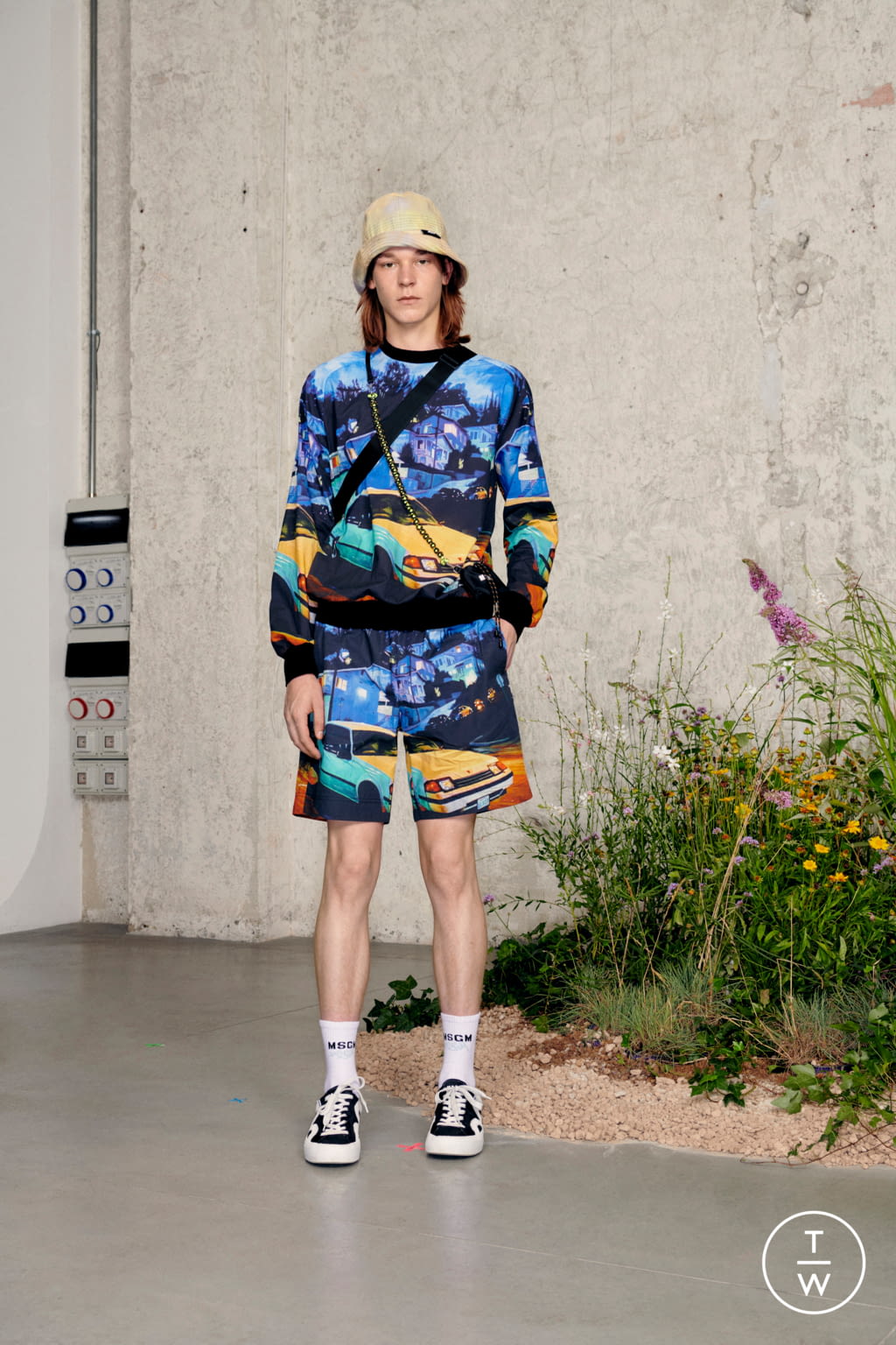 Fashion Week Milan Spring/Summer 2021 look 27 from the MSGM collection 男装