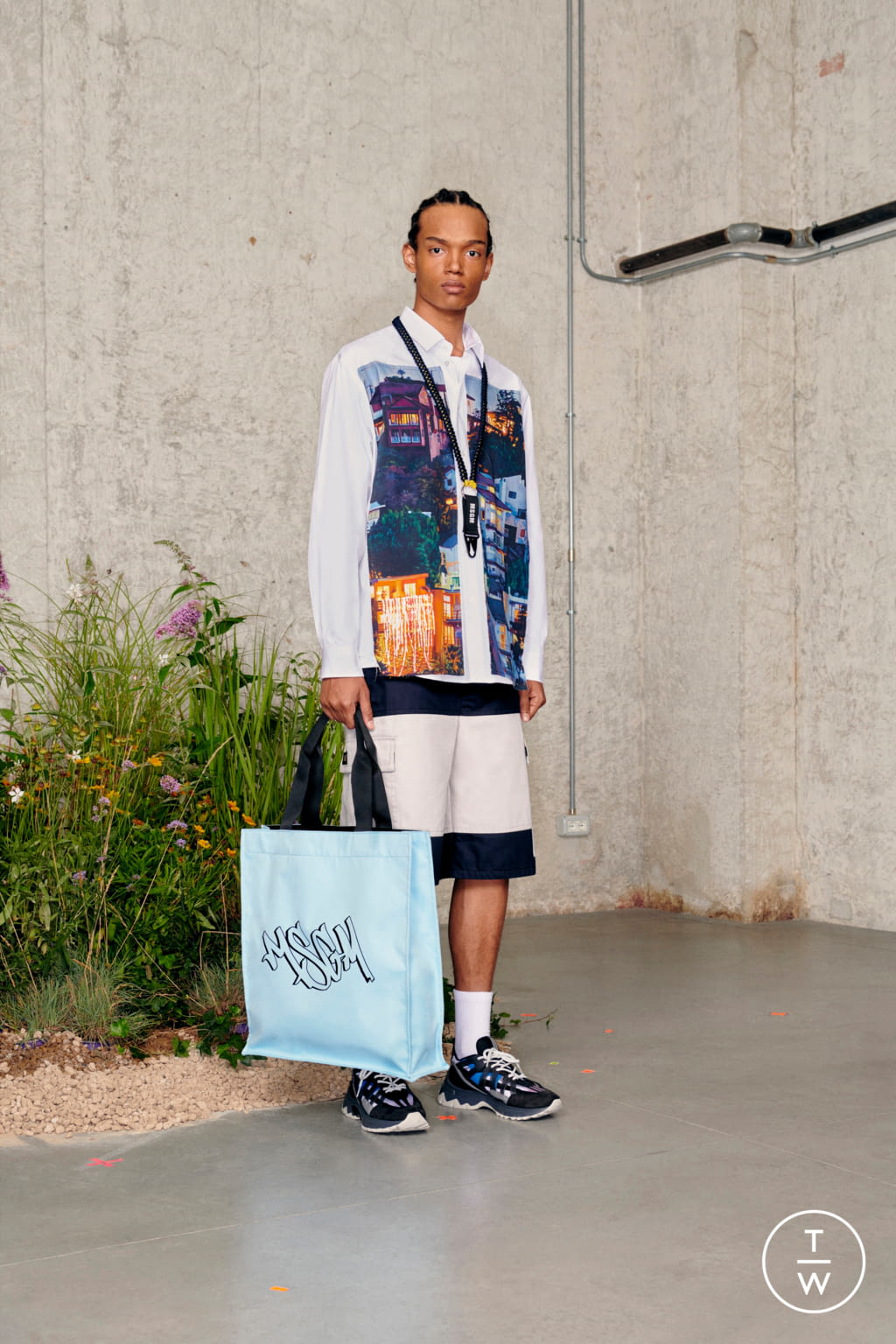 Fashion Week Milan Spring/Summer 2021 look 32 from the MSGM collection 男装