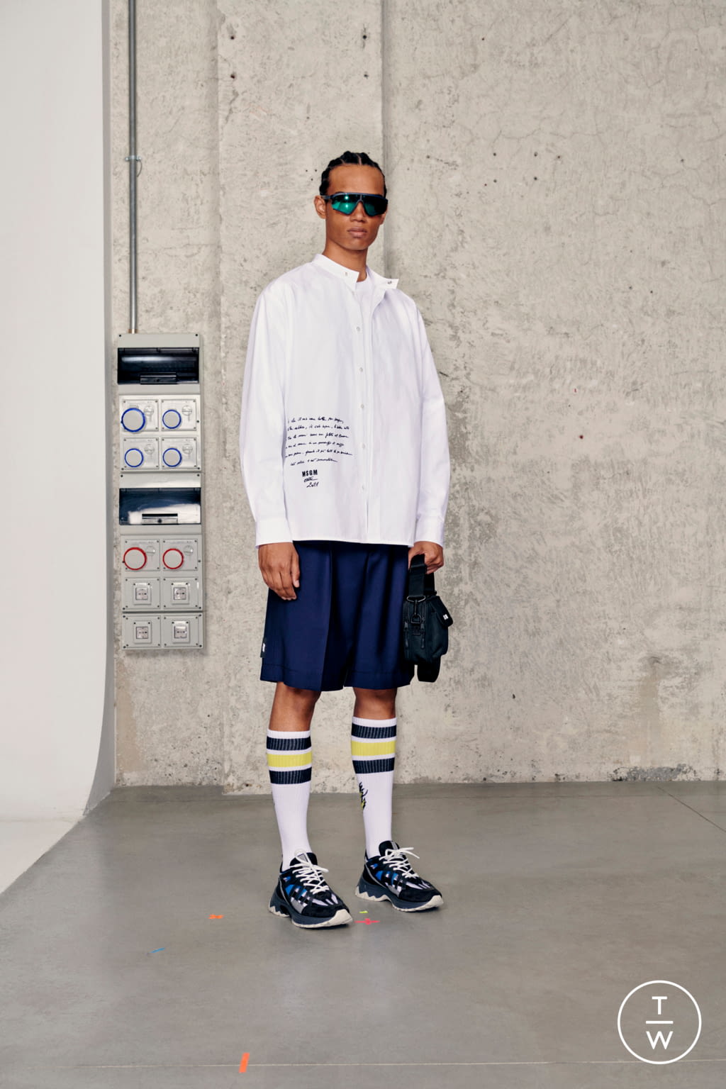 Fashion Week Milan Spring/Summer 2021 look 39 from the MSGM collection 男装