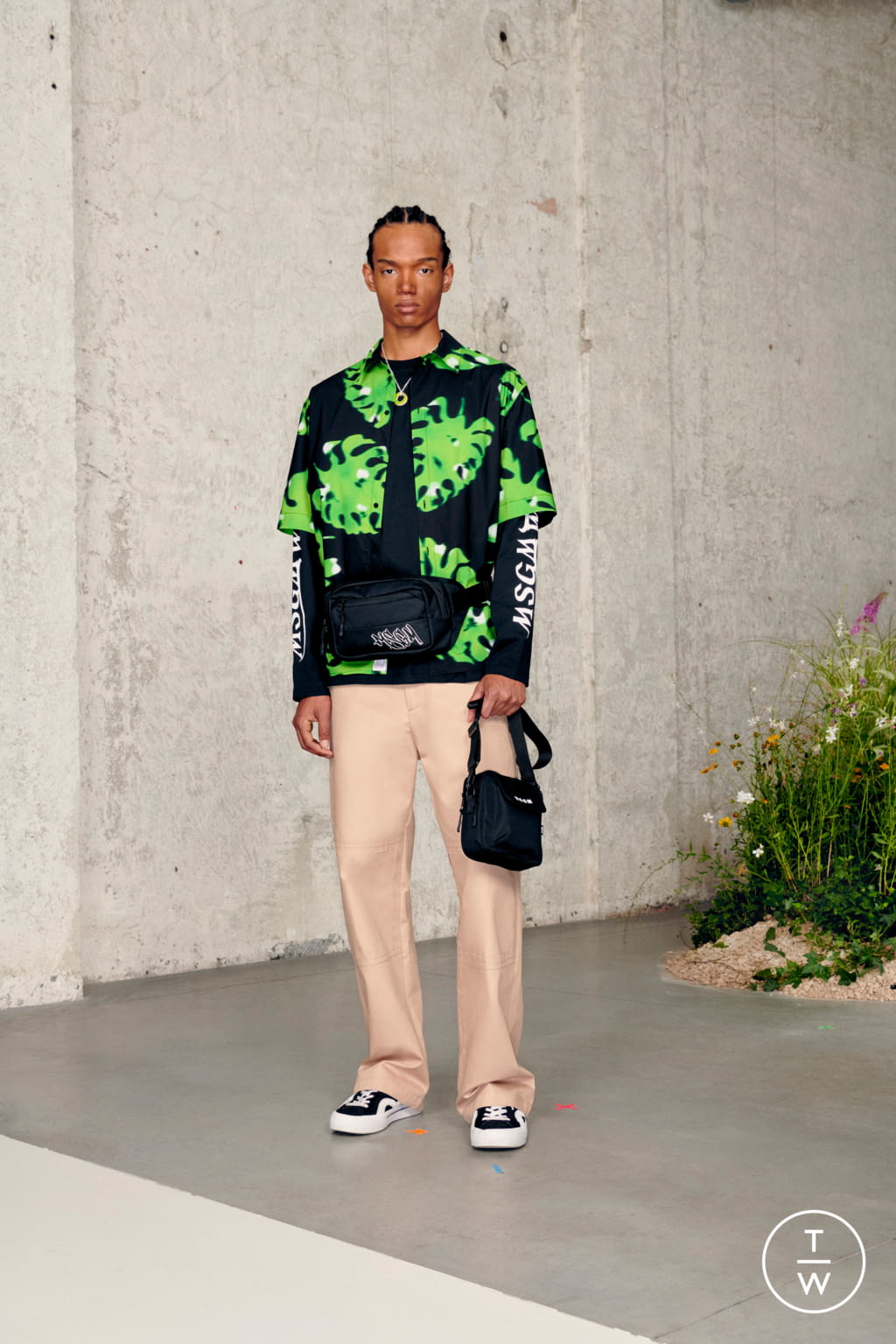 Fashion Week Milan Spring/Summer 2021 look 42 from the MSGM collection menswear