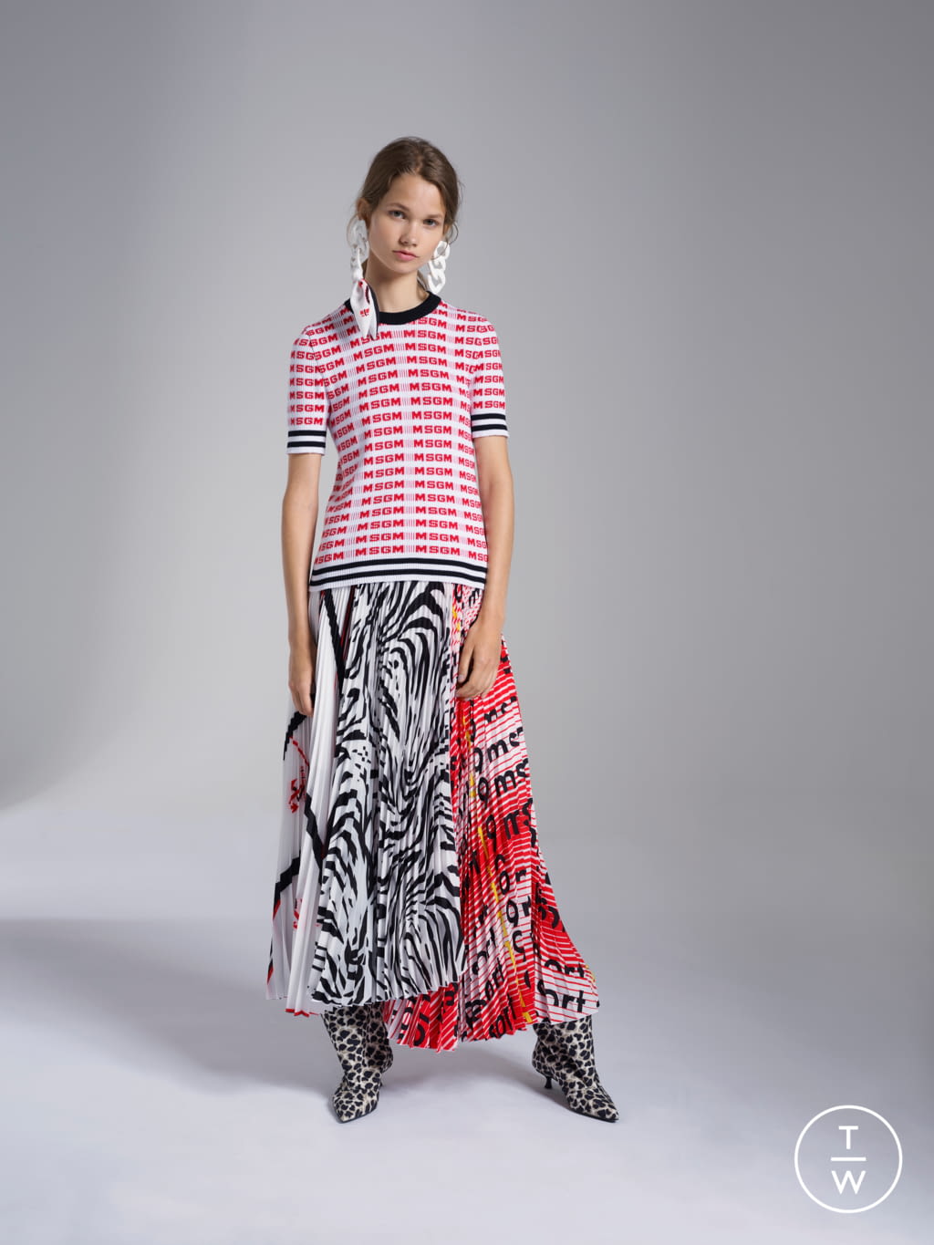 Fashion Week Milan Resort 2019 look 30 from the MSGM collection womenswear