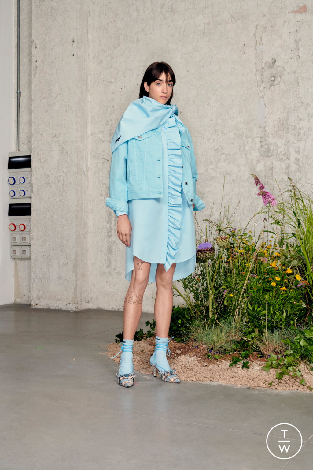 Fashion Week Milan Resort 2021 look 3 from the MSGM collection 女装