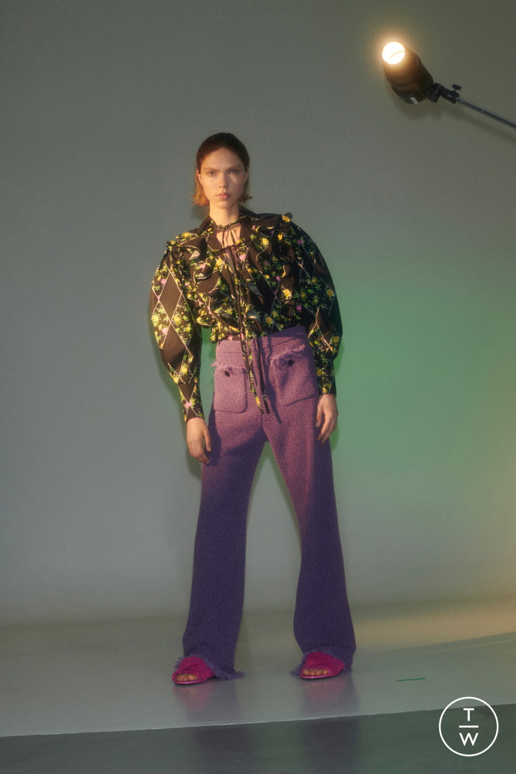 Fashion Week Milan Resort 2022 look 36 from the MSGM collection womenswear