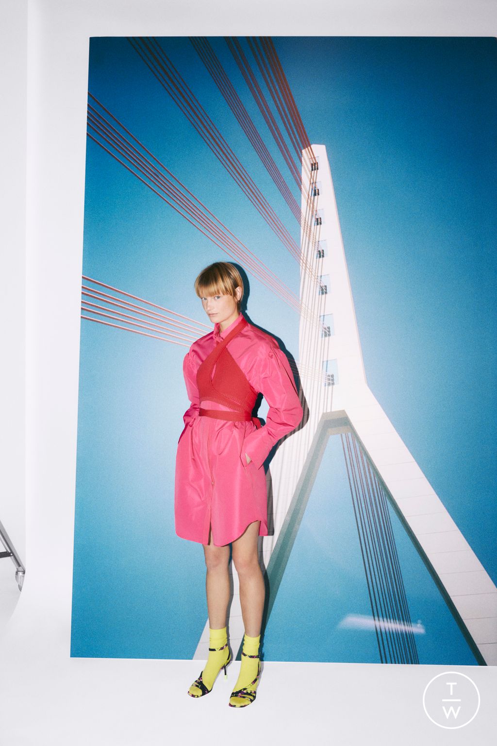 Fashion Week Milan Resort 2023 look 19 from the MSGM collection womenswear