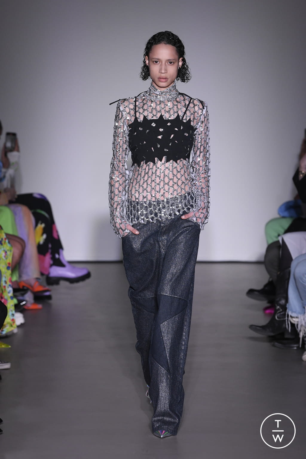 Fashion Week Milan Fall/Winter 2022 look 2 from the MSGM collection 女装