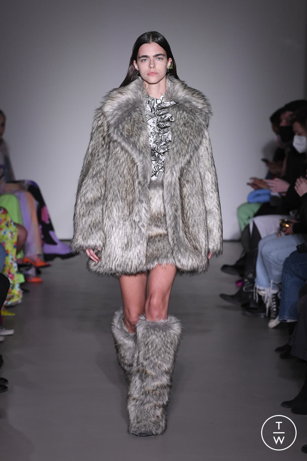 Fashion Week Milan Fall/Winter 2022 look 7 from the MSGM collection womenswear