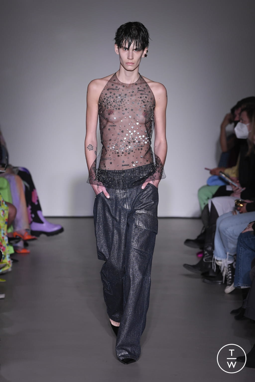 Fashion Week Milan Fall/Winter 2022 look 8 de la collection MSGM womenswear