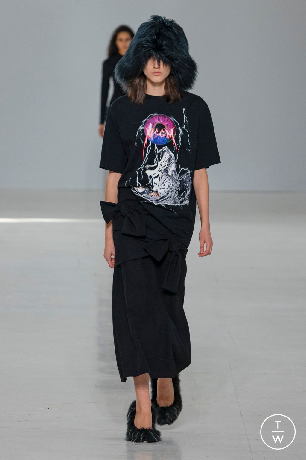 Fashion Week Milan Fall/Winter 2023 look 3 from the MSGM collection womenswear