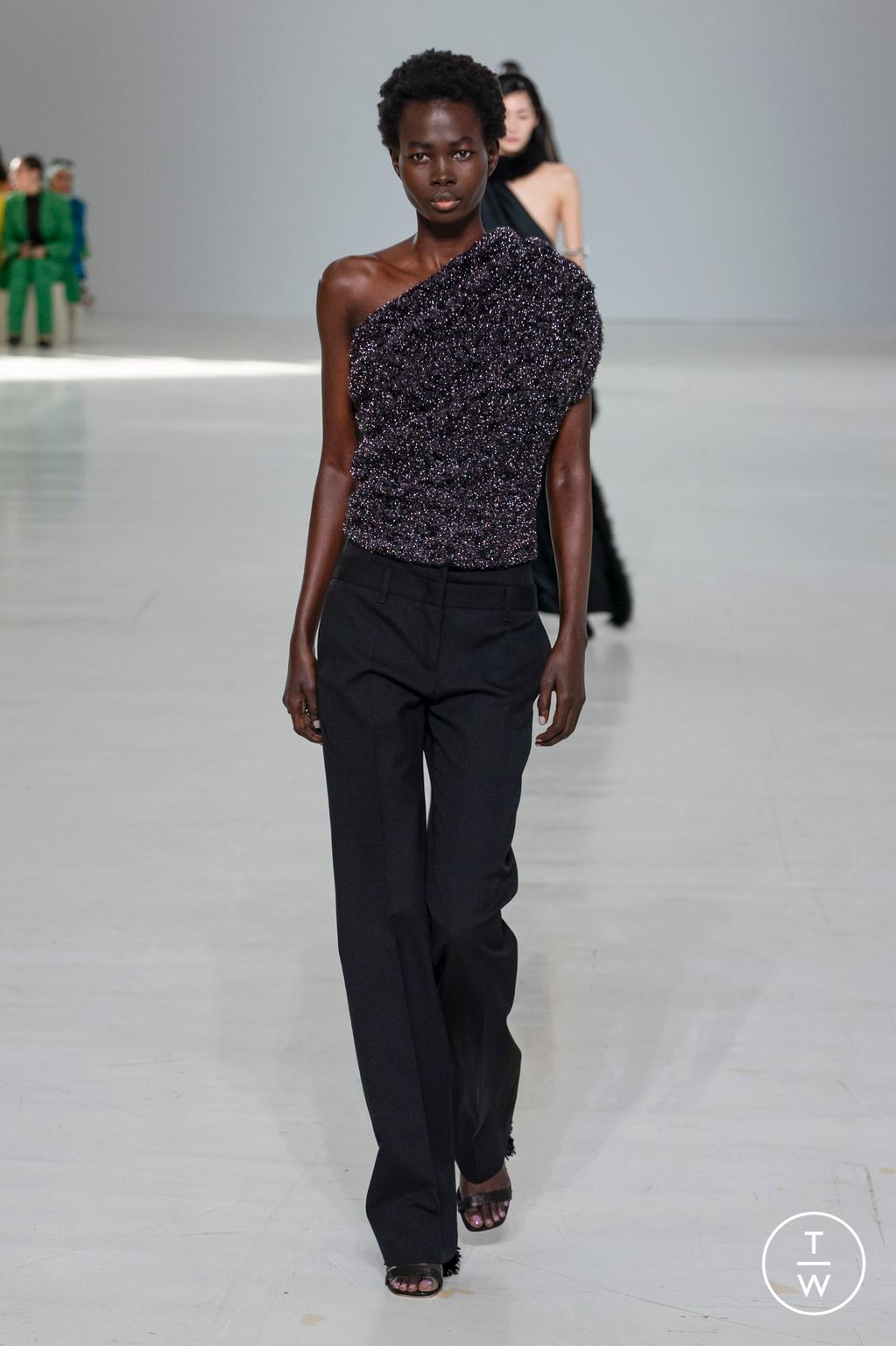 Fashion Week Milan Fall/Winter 2023 look 7 from the MSGM collection 女装