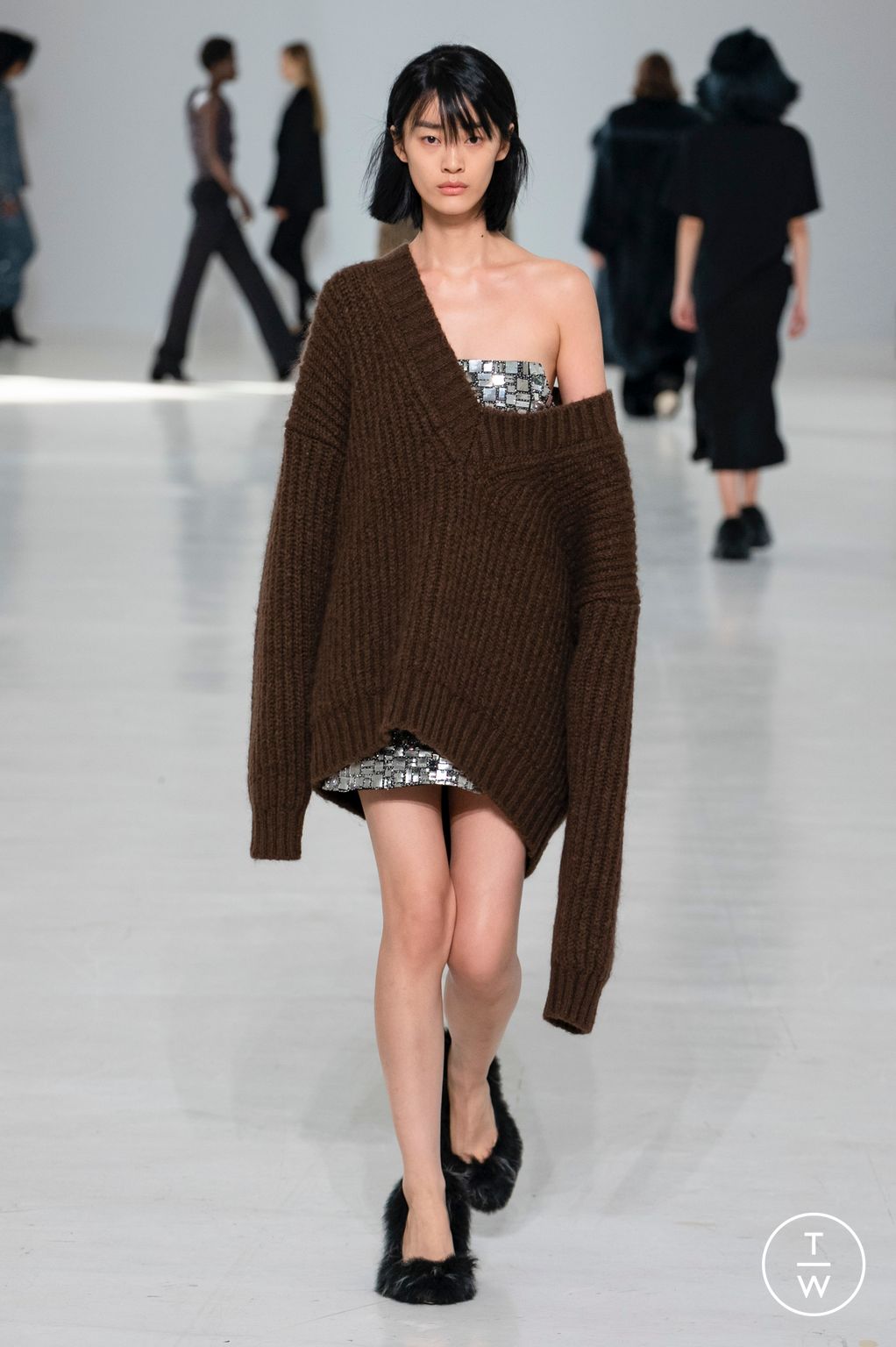 Fashion Week Milan Fall/Winter 2023 look 12 from the MSGM collection 女装