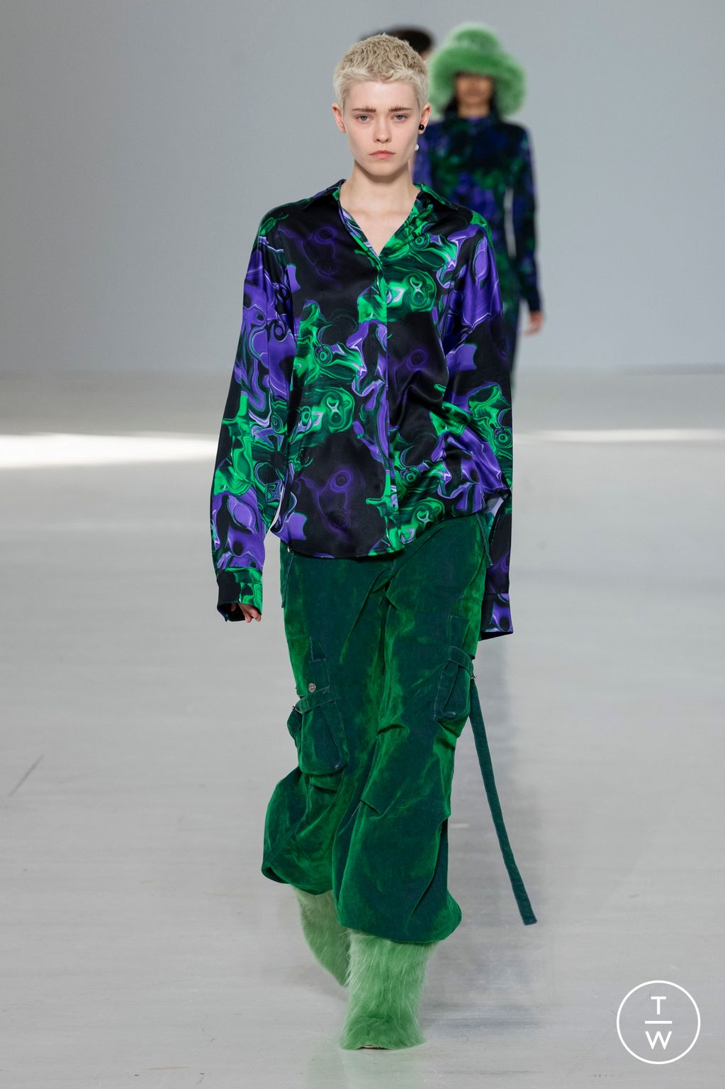 Fashion Week Milan Fall/Winter 2023 look 26 from the MSGM collection womenswear