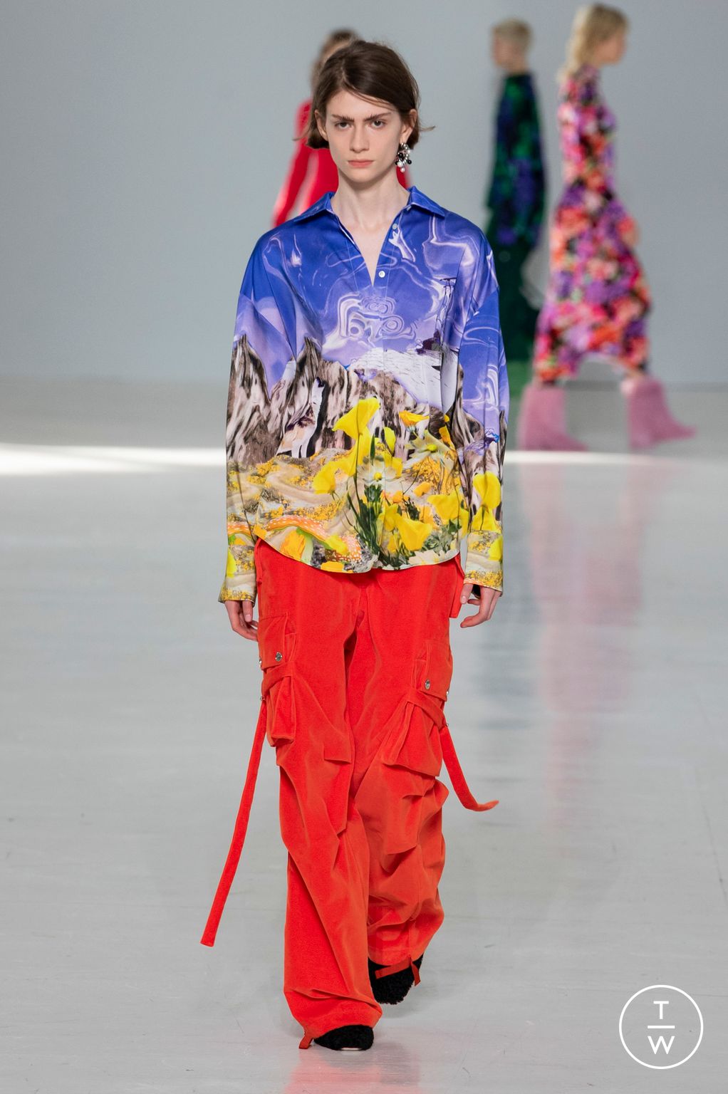 Fashion Week Milan Fall/Winter 2023 look 37 from the MSGM collection womenswear
