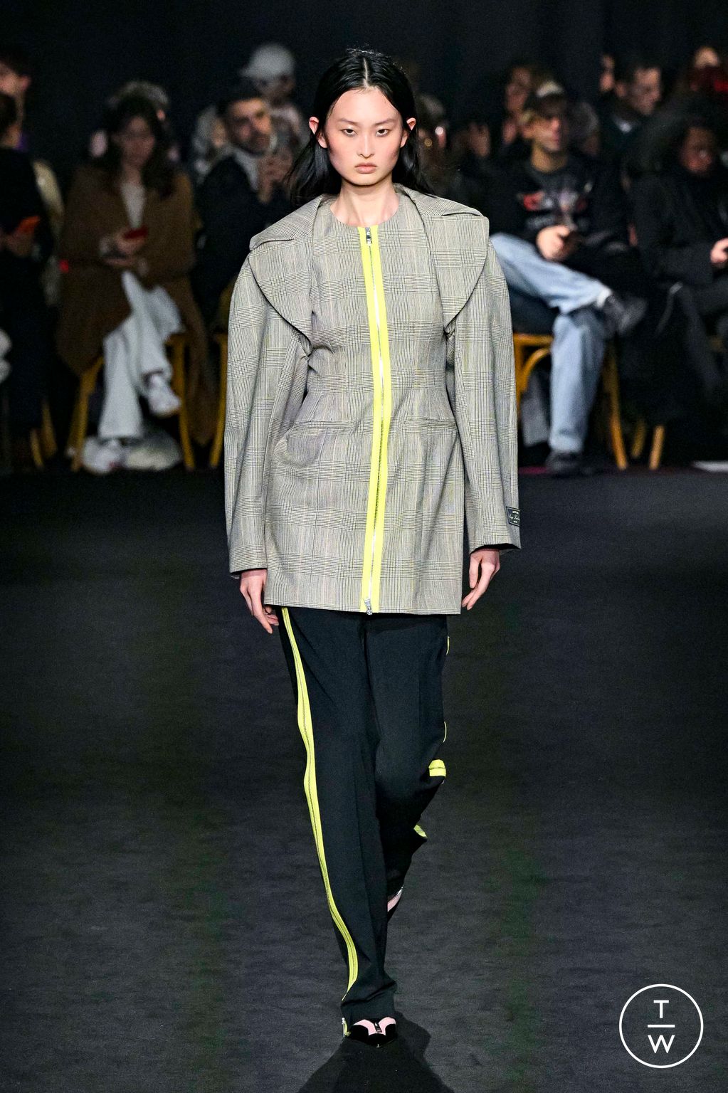 Fashion Week Milan Fall/Winter 2024 look 7 from the MSGM collection 女装