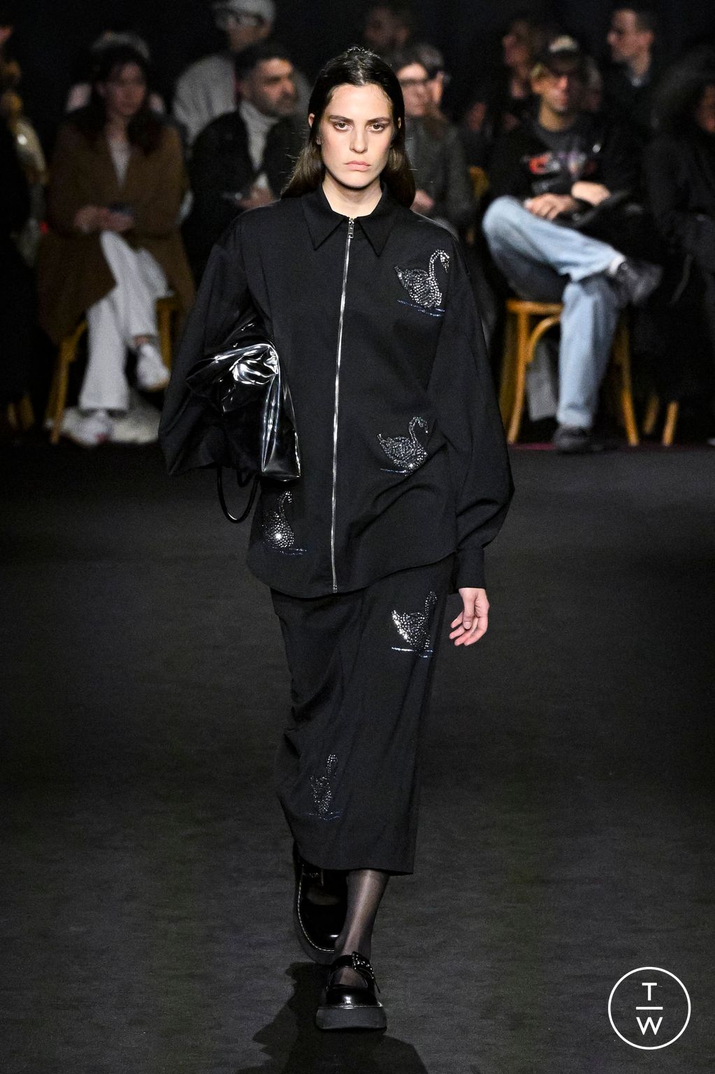 Fashion Week Milan Fall/Winter 2024 look 32 from the MSGM collection womenswear