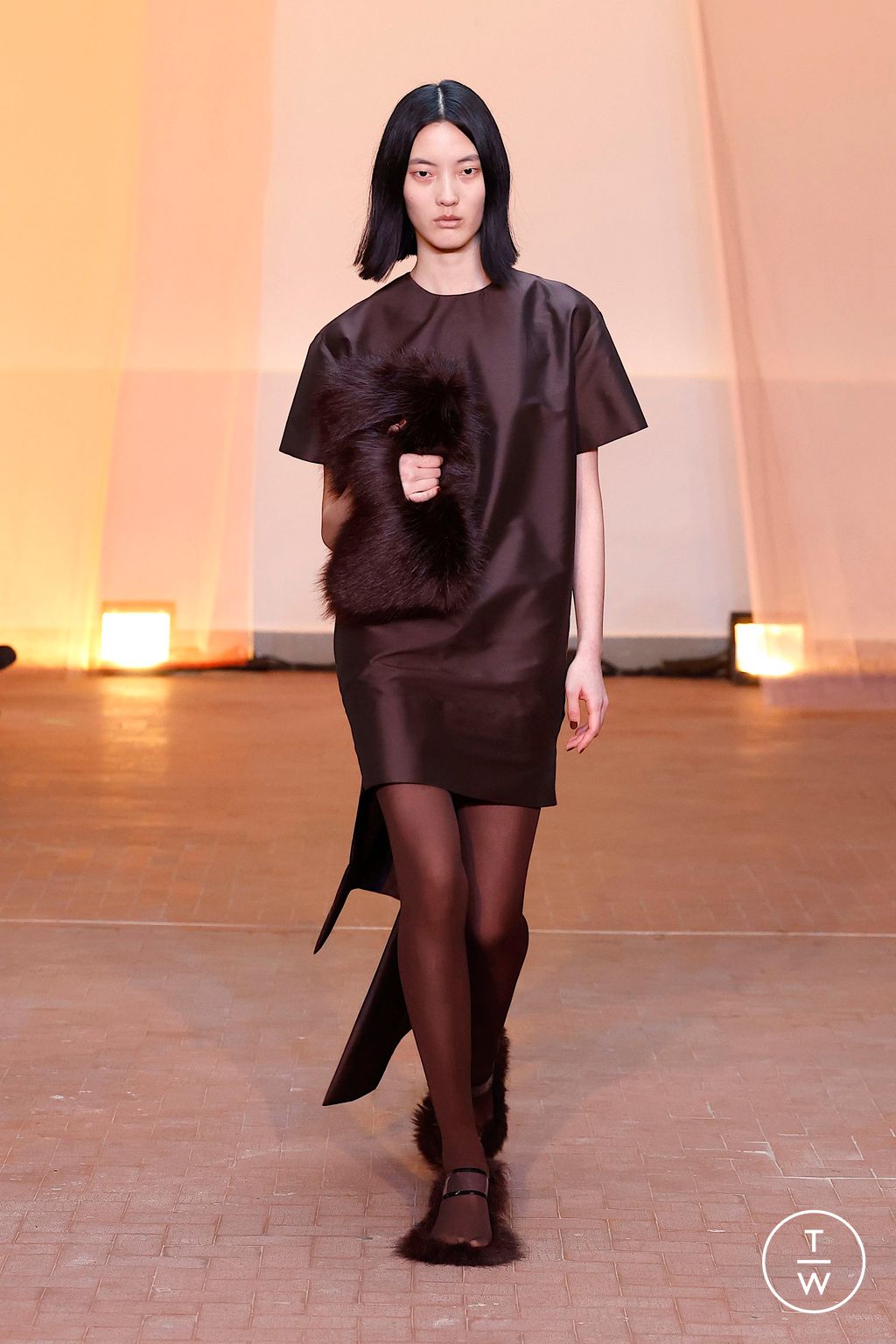 Fashion Week Milan Fall/Winter 2025 look 13 from the MSGM collection 女装