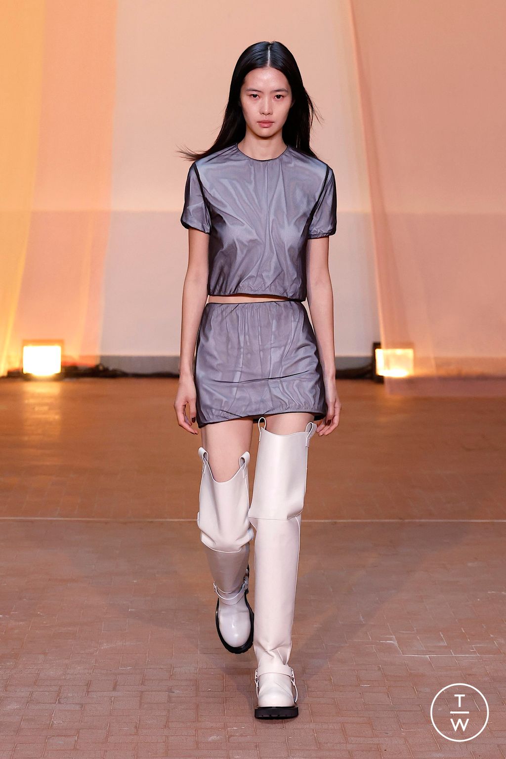 Fashion Week Milan Fall/Winter 2025 look 18 from the MSGM collection womenswear