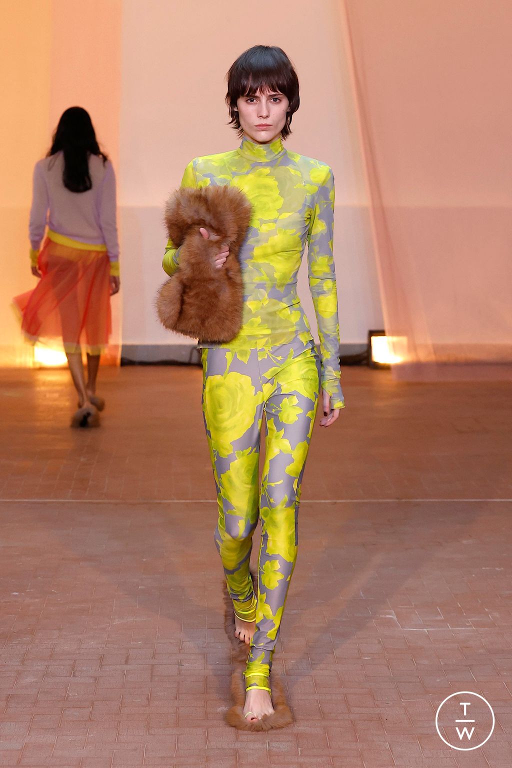 Fashion Week Milan Fall/Winter 2025 look 22 from the MSGM collection womenswear