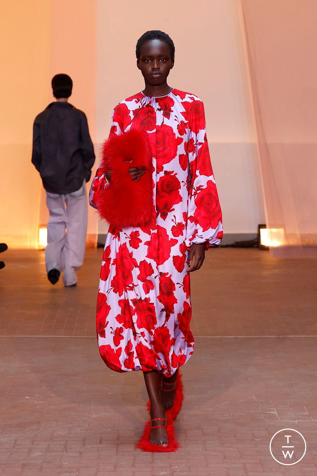 Fashion Week Milan Fall/Winter 2025 look 23 from the MSGM collection womenswear
