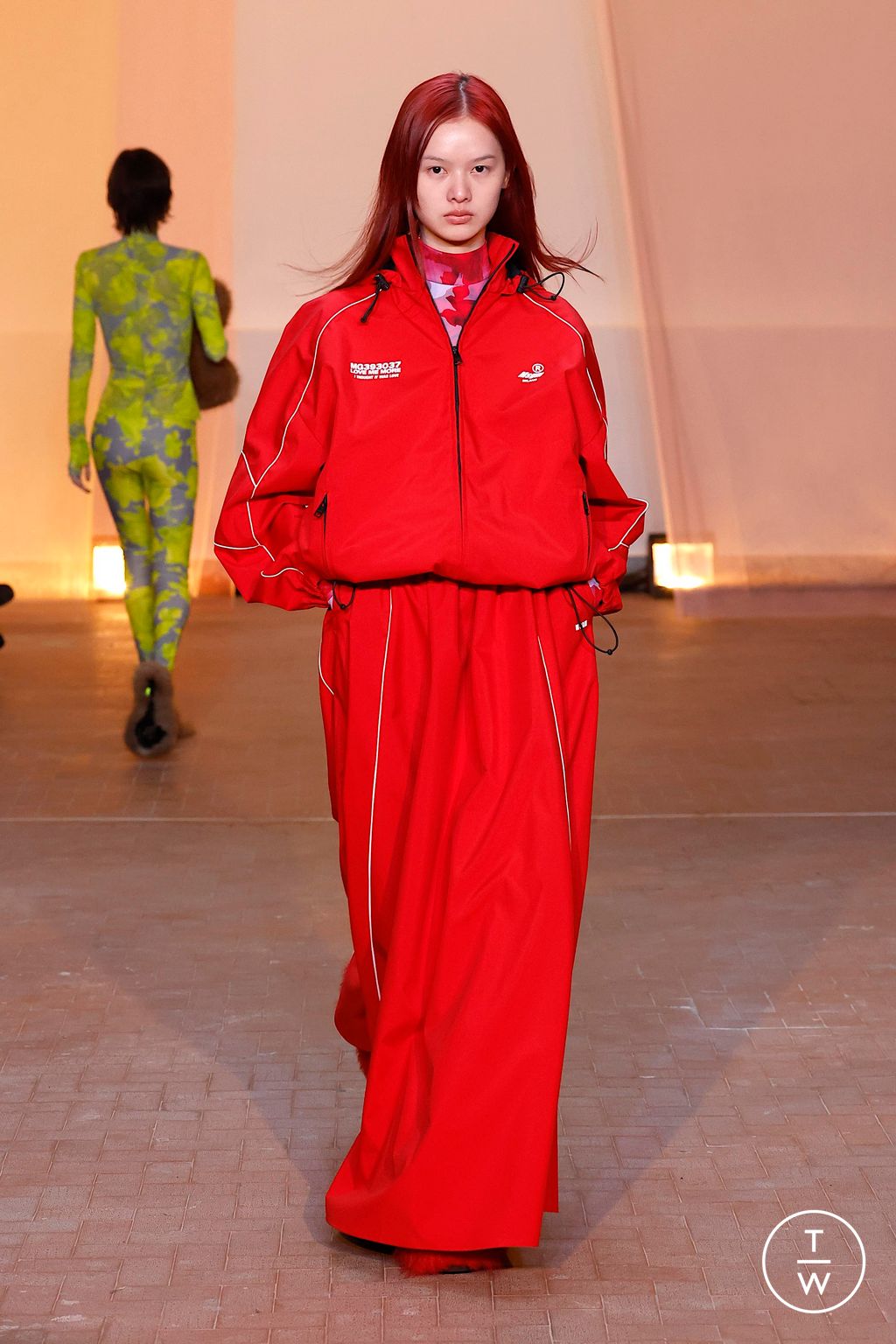 Fashion Week Milan Fall/Winter 2025 look 24 from the MSGM collection womenswear