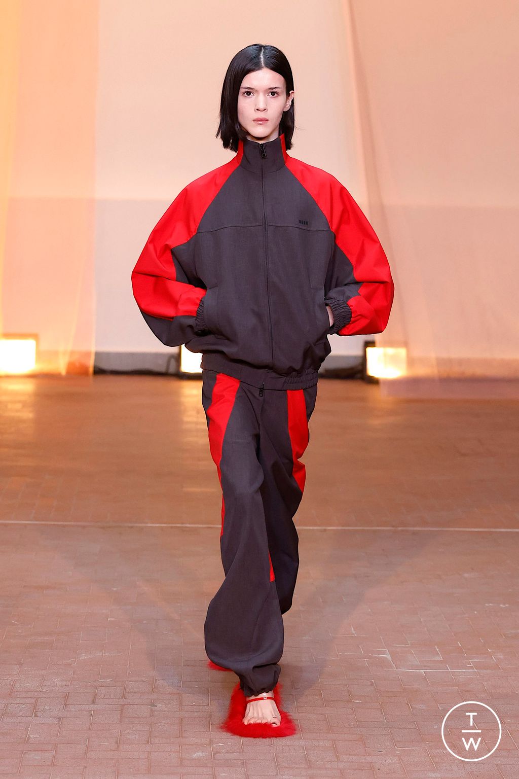 Fashion Week Milan Fall/Winter 2025 look 27 from the MSGM collection womenswear