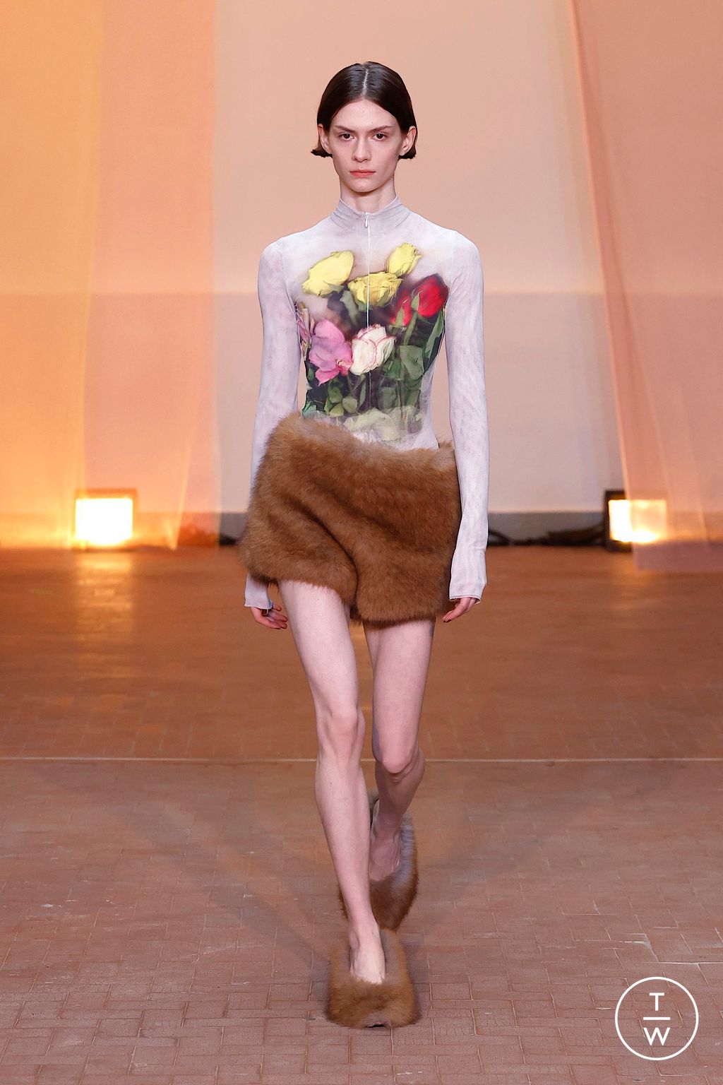 Fashion Week Milan Fall/Winter 2025 look 30 from the MSGM collection 女装