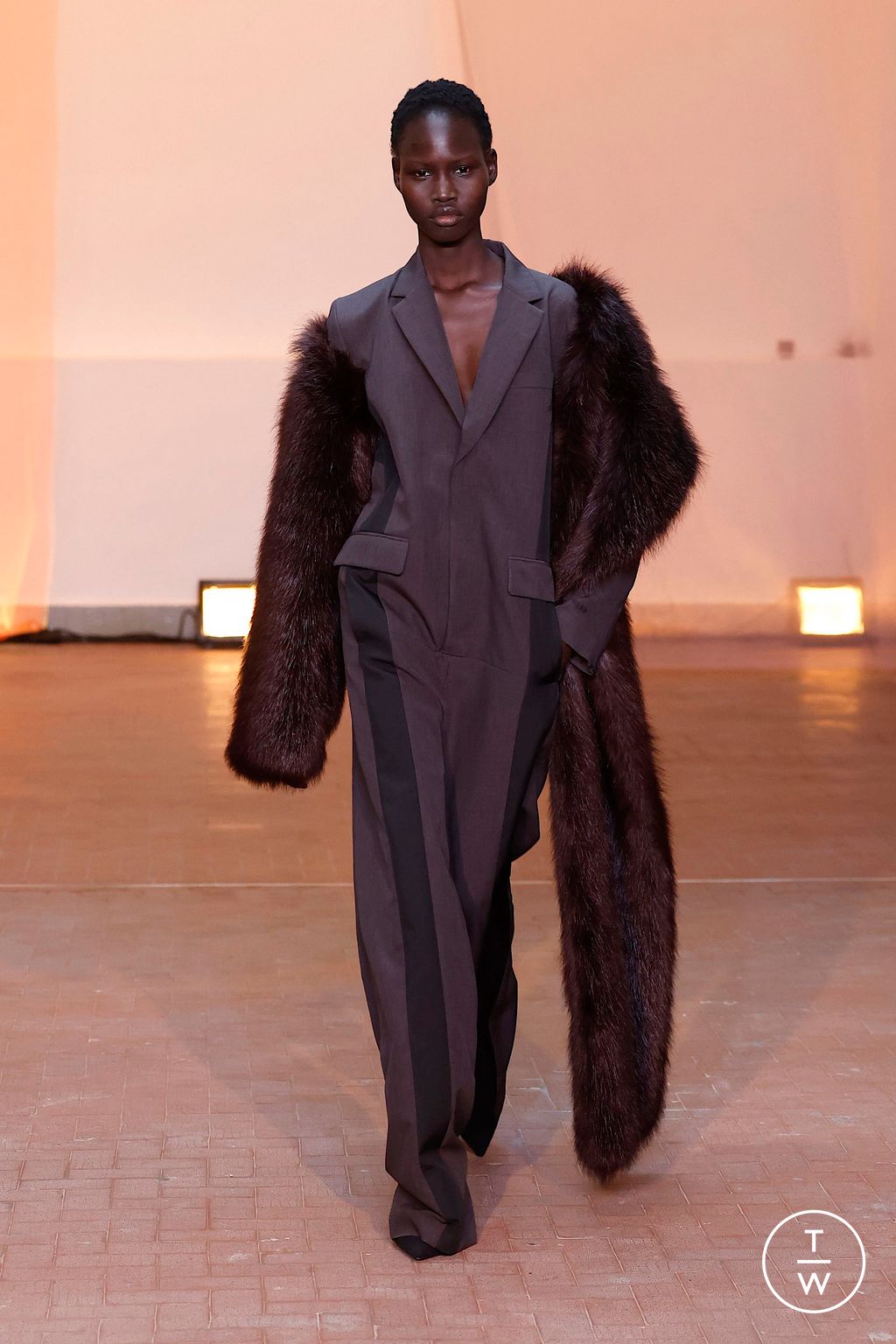 Fashion Week Milan Fall/Winter 2025 look 35 from the MSGM collection womenswear