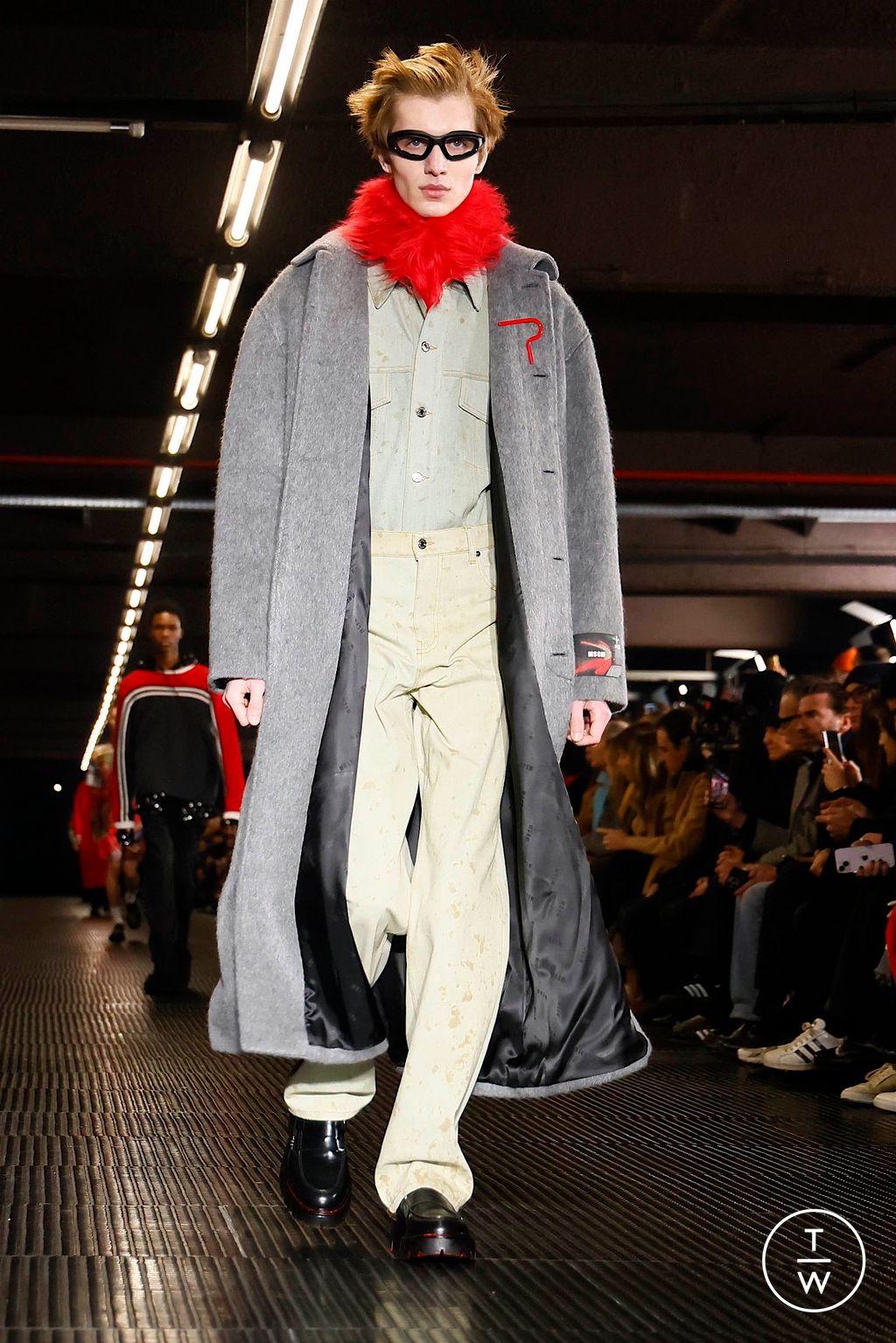 Fashion Week Milan Fall/Winter 2024 look 5 from the MSGM collection menswear