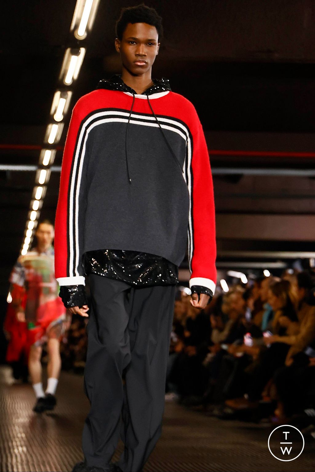 Fashion Week Milan Fall/Winter 2024 look 6 from the MSGM collection 男装