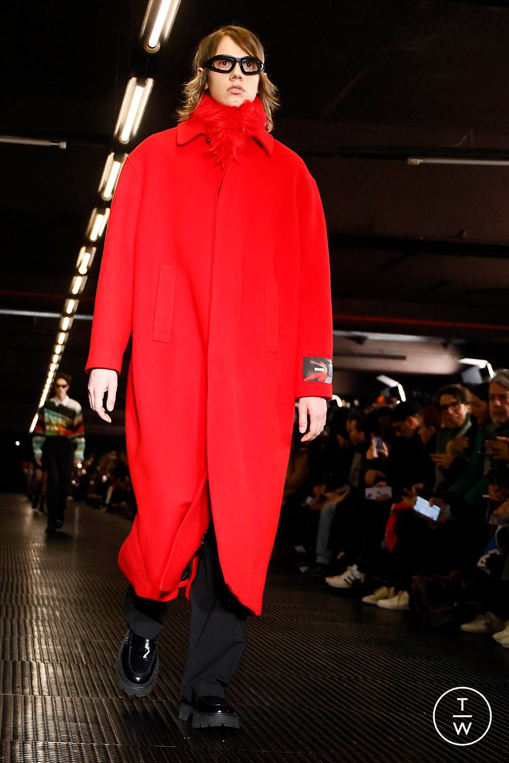 Fashion Week Milan Fall/Winter 2024 look 8 from the MSGM collection 男装