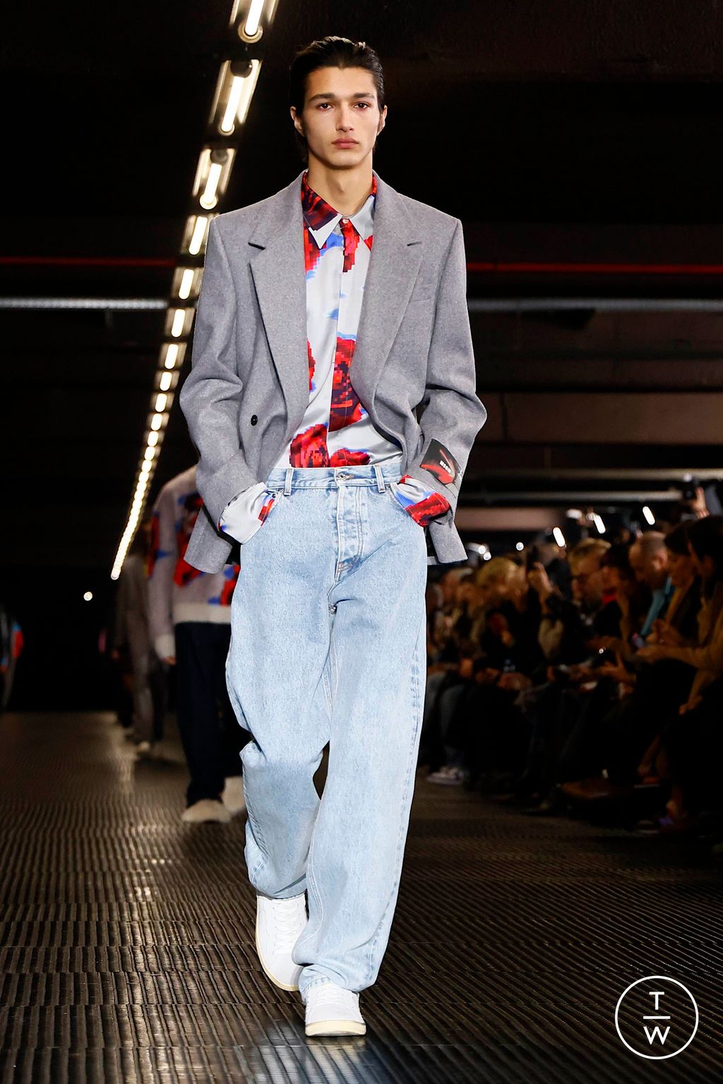 Fashion Week Milan Fall/Winter 2024 look 16 from the MSGM collection 男装