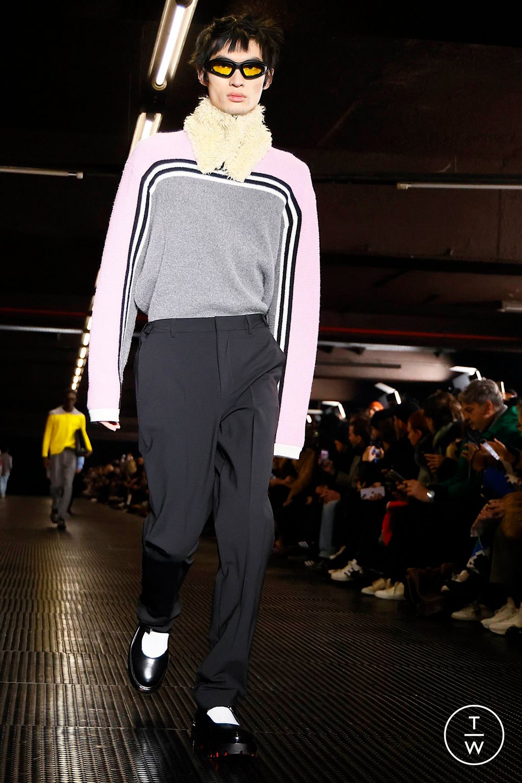 Fashion Week Milan Fall/Winter 2024 look 21 from the MSGM collection 男装