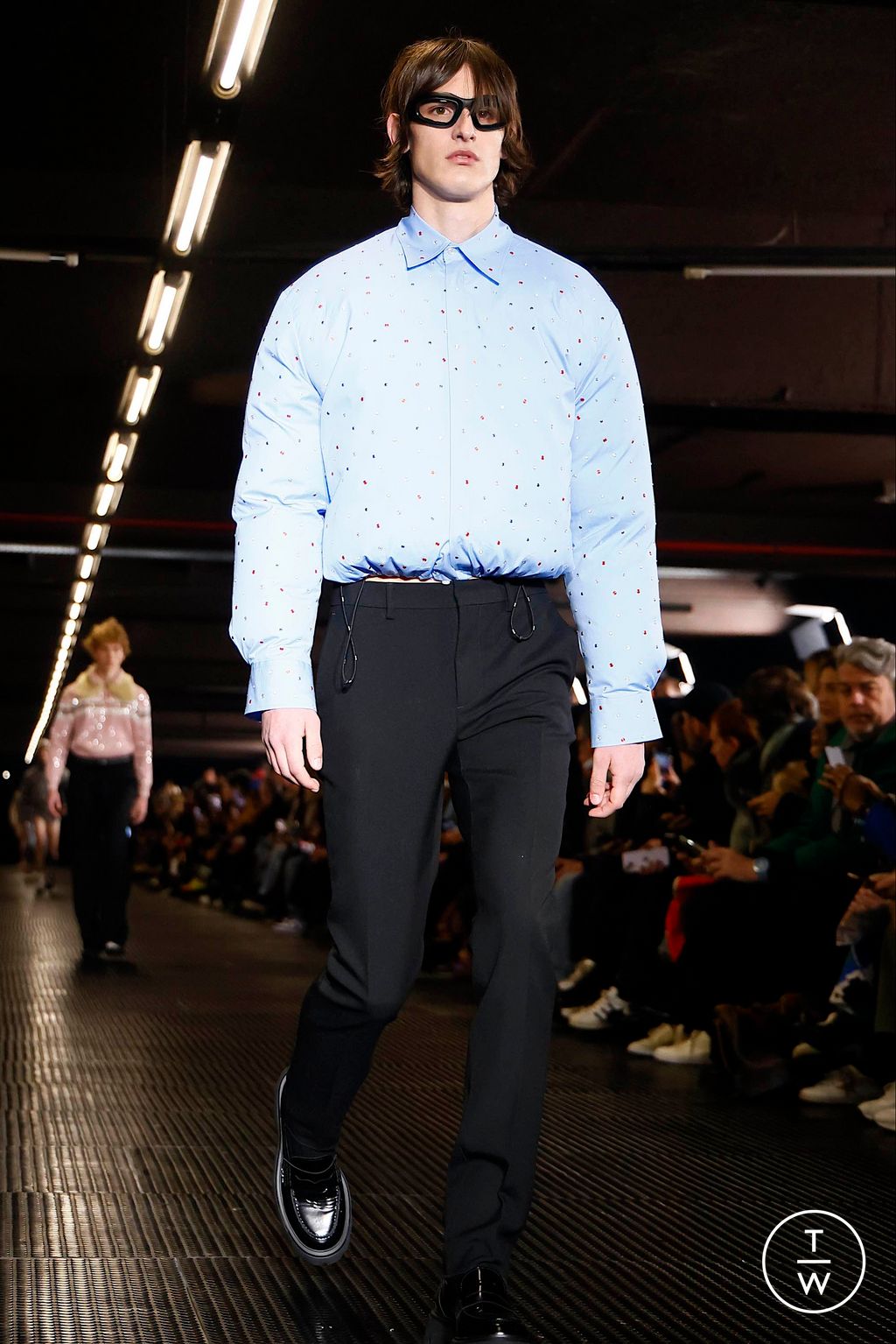 Fashion Week Milan Fall/Winter 2024 look 23 from the MSGM collection 男装