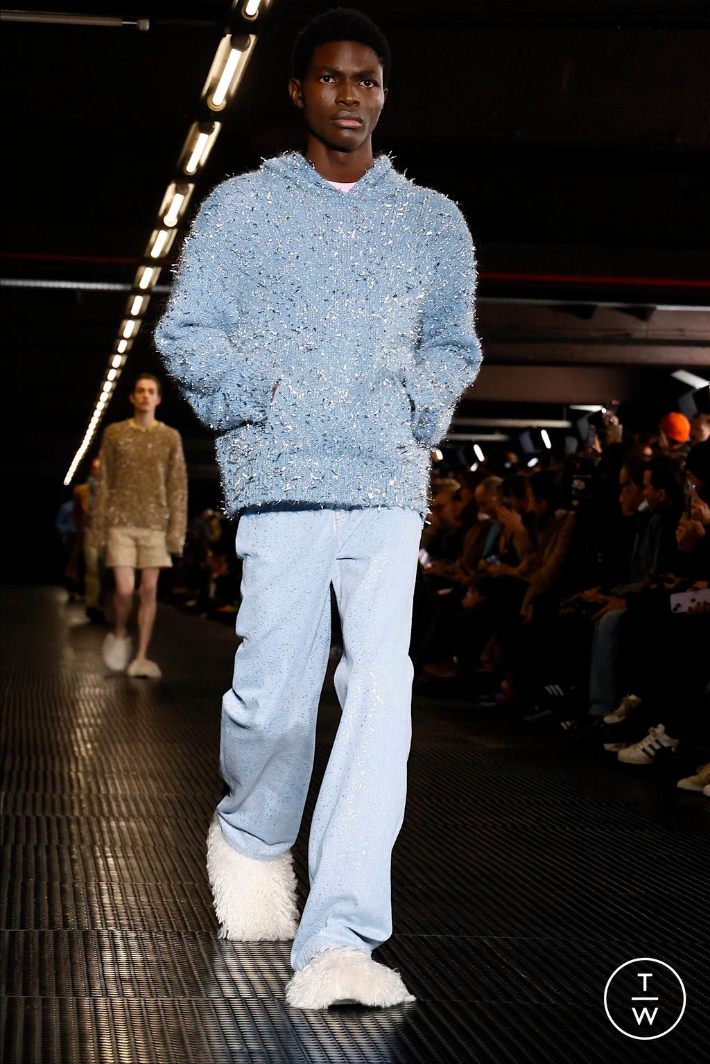 Fashion Week Milan Fall/Winter 2024 look 26 from the MSGM collection 男装