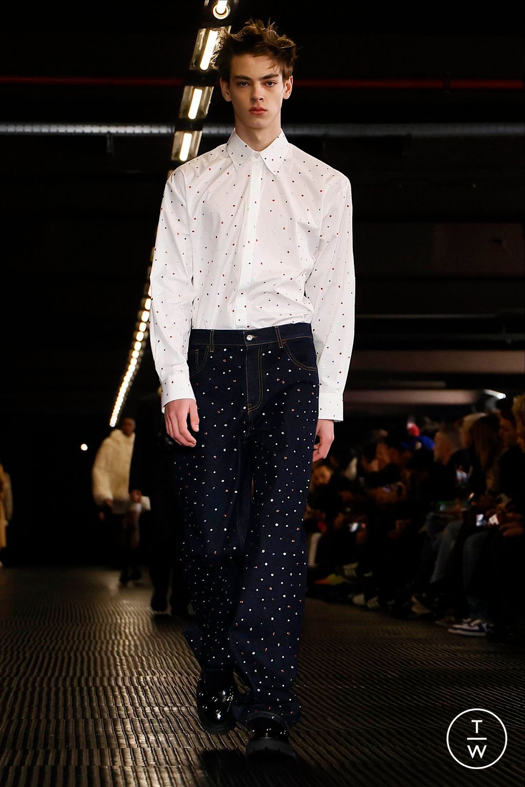 Fashion Week Milan Fall/Winter 2024 look 32 from the MSGM collection 男装