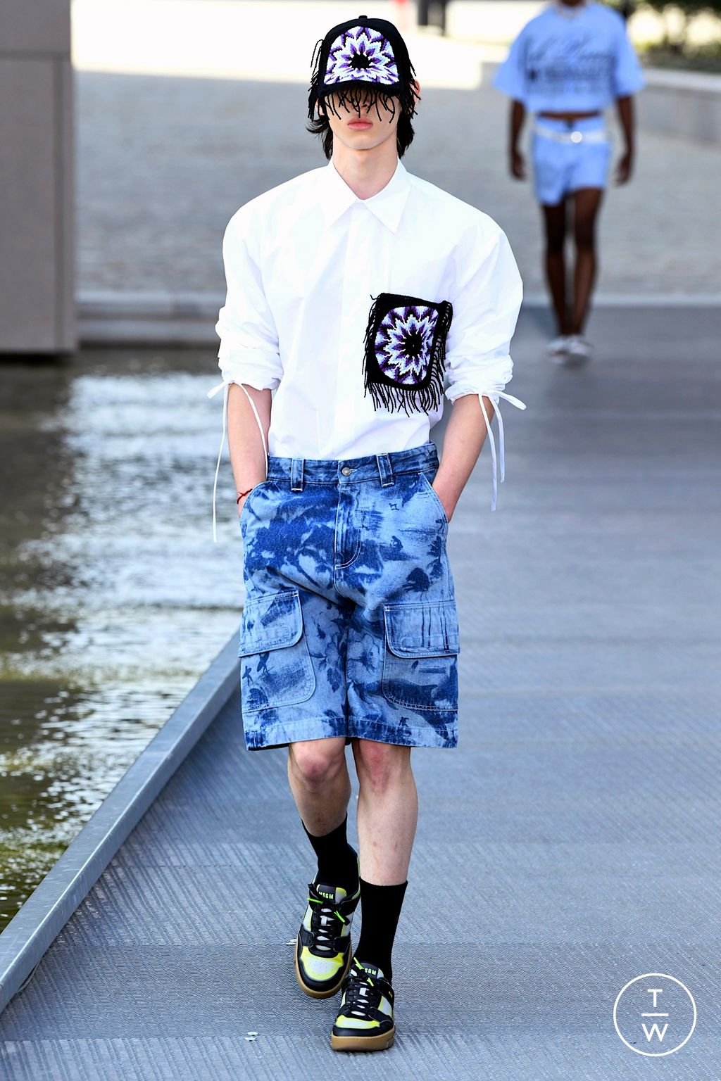 Fashion Week Milan Spring/Summer 2023 look 5 from the MSGM collection 男装