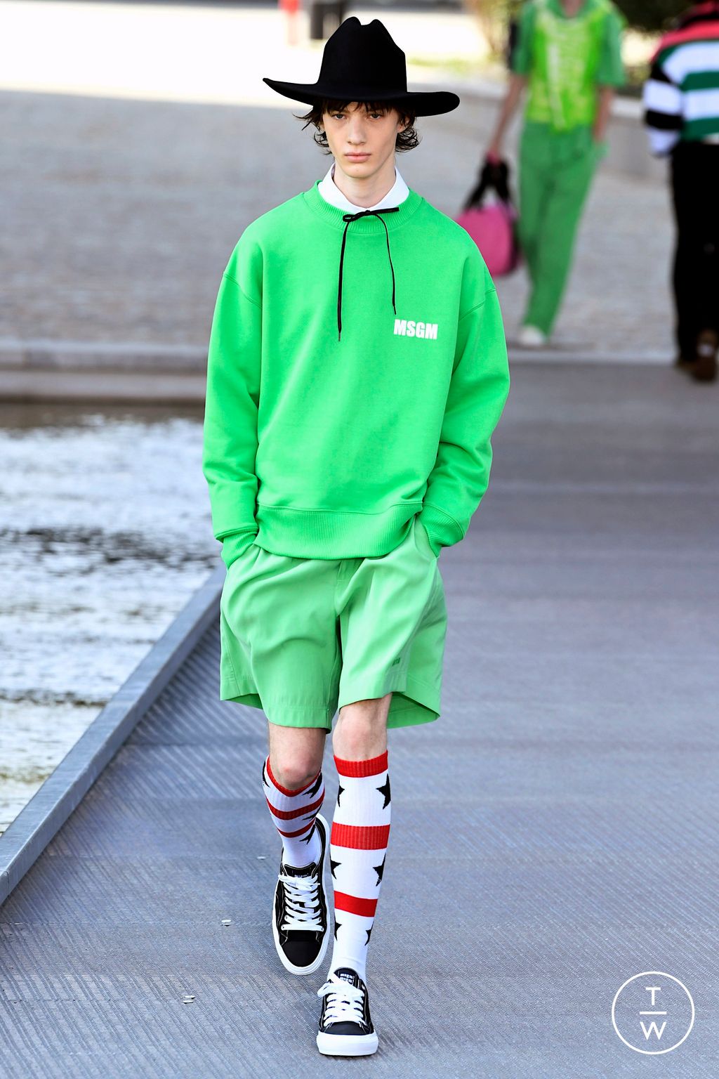 Fashion Week Milan Spring/Summer 2023 look 19 from the MSGM collection menswear