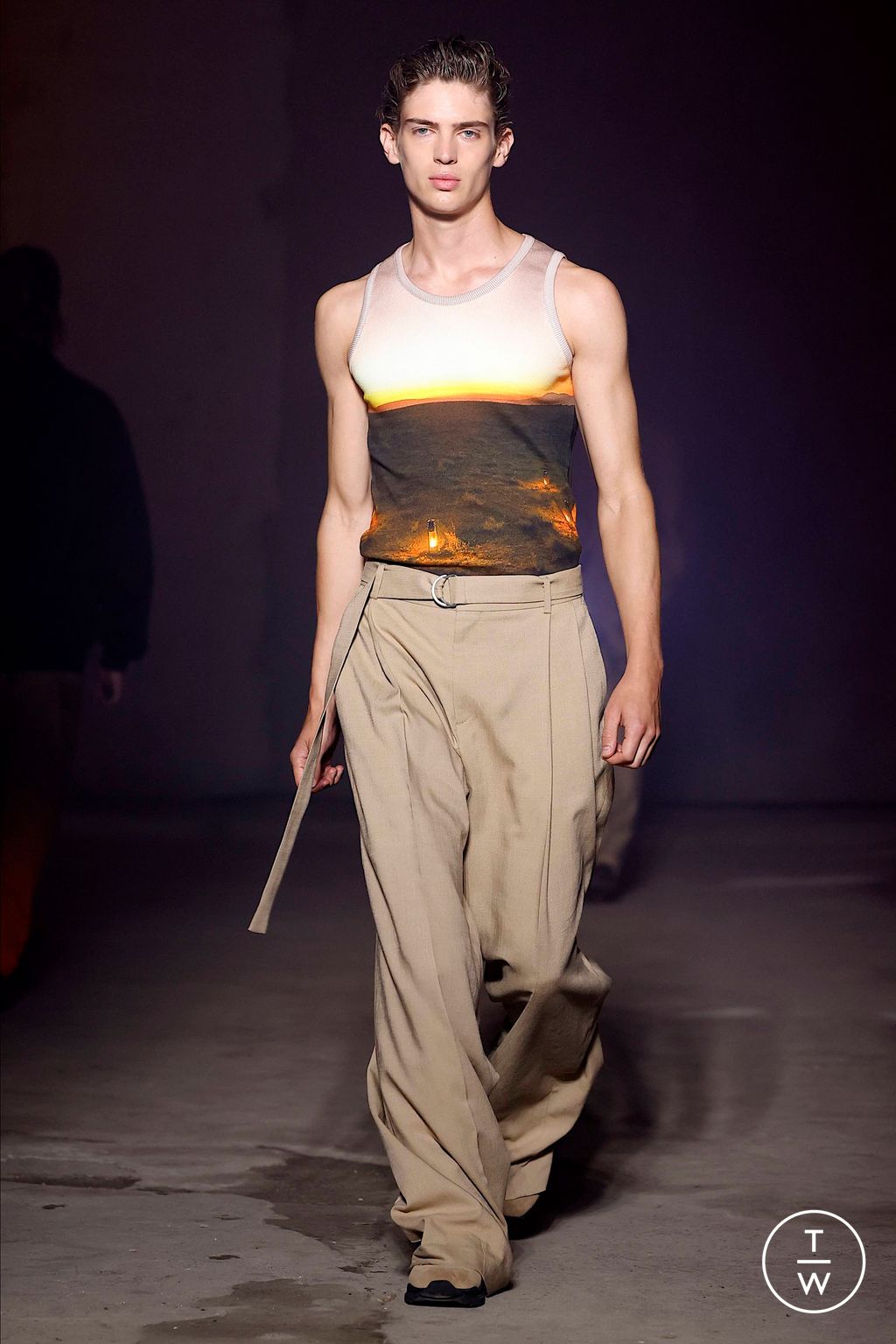 Fashion Week Milan Spring/Summer 2024 look 7 de la collection MSGM menswear